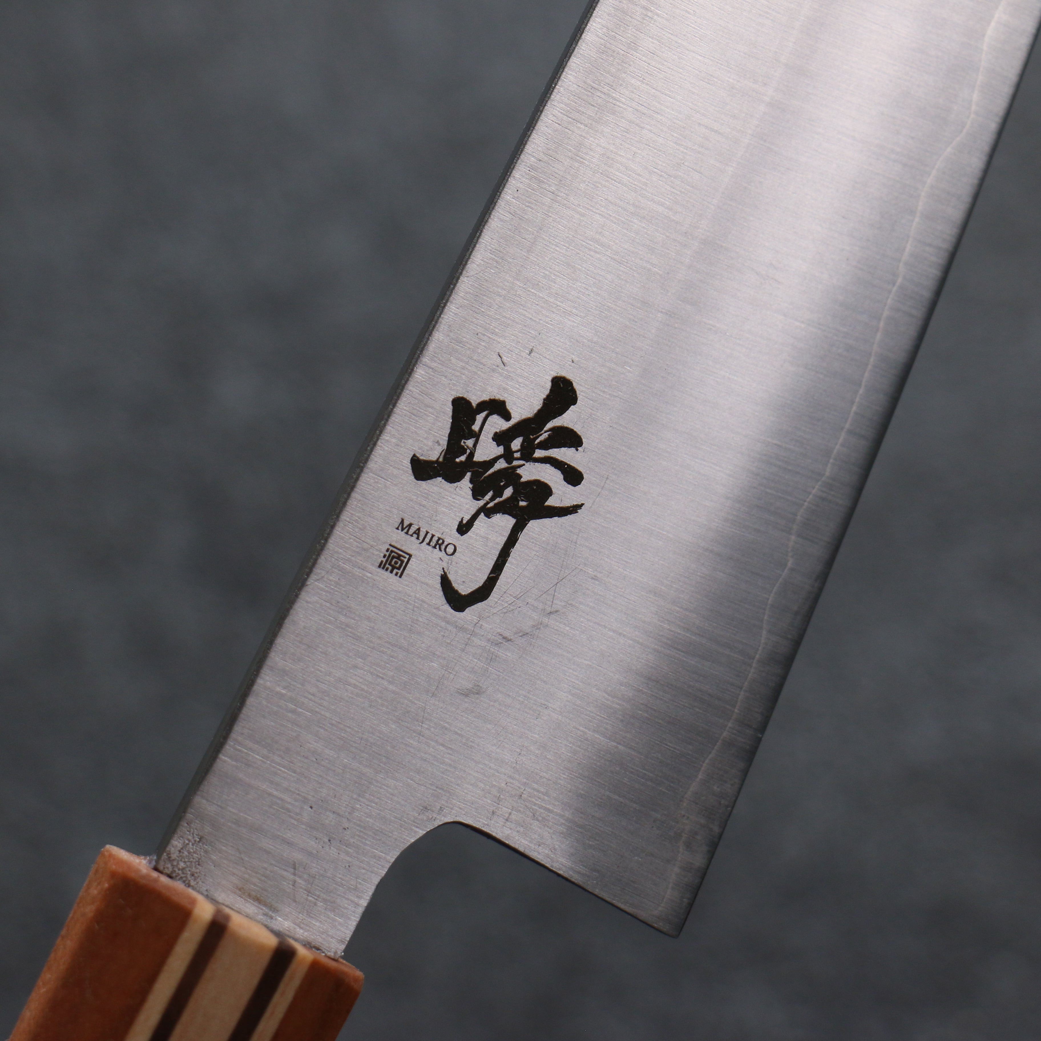 田中 誠貴 瞬 銀三鋼 三德刀 165mm 楓櫻核桃木複合材 握把 - 清助刃物
