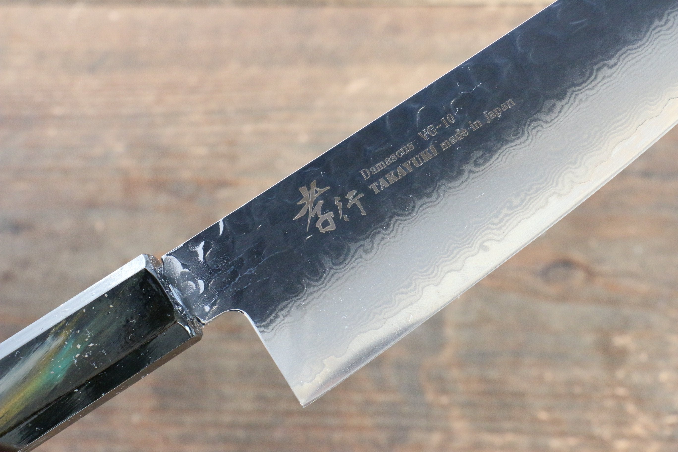 堺 孝行 VG10 33層大馬士革紋 三德刀 170mm 櫟木漆塗(彩宇)握把 - 清助刃物