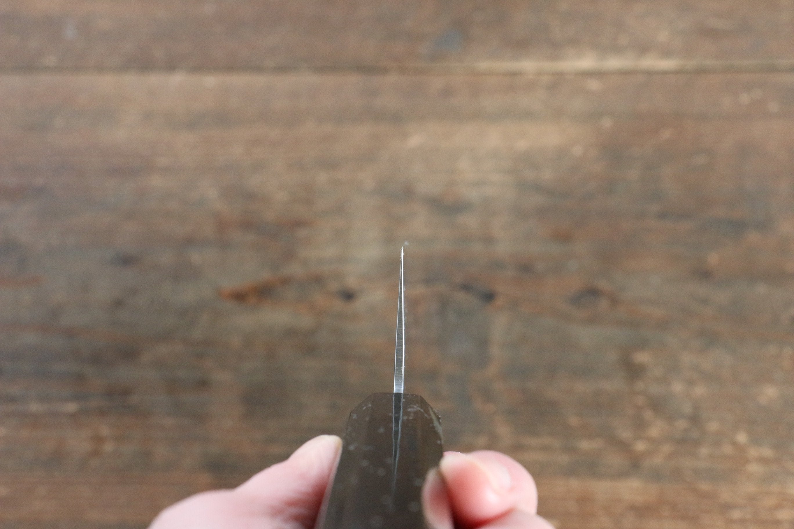 堺 孝行 VG10 33層大馬士革紋 三德刀 170mm 櫟木漆塗(彩宇)握把 - 清助刃物