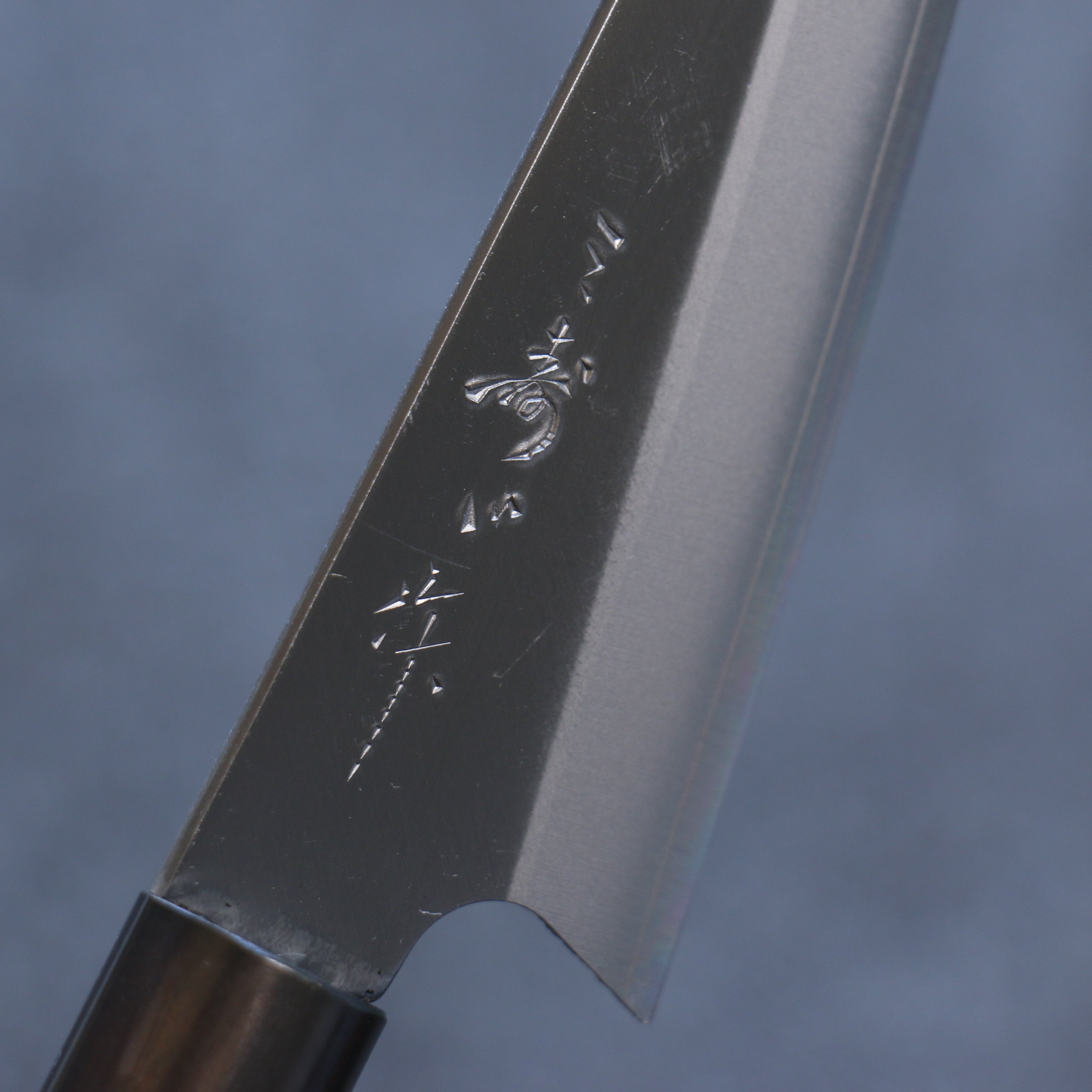 三寿ゞ (Misuzu) VG10 霞研 切付多用途小刀 105mm 茶色漆塗 握把 - 清助刃物