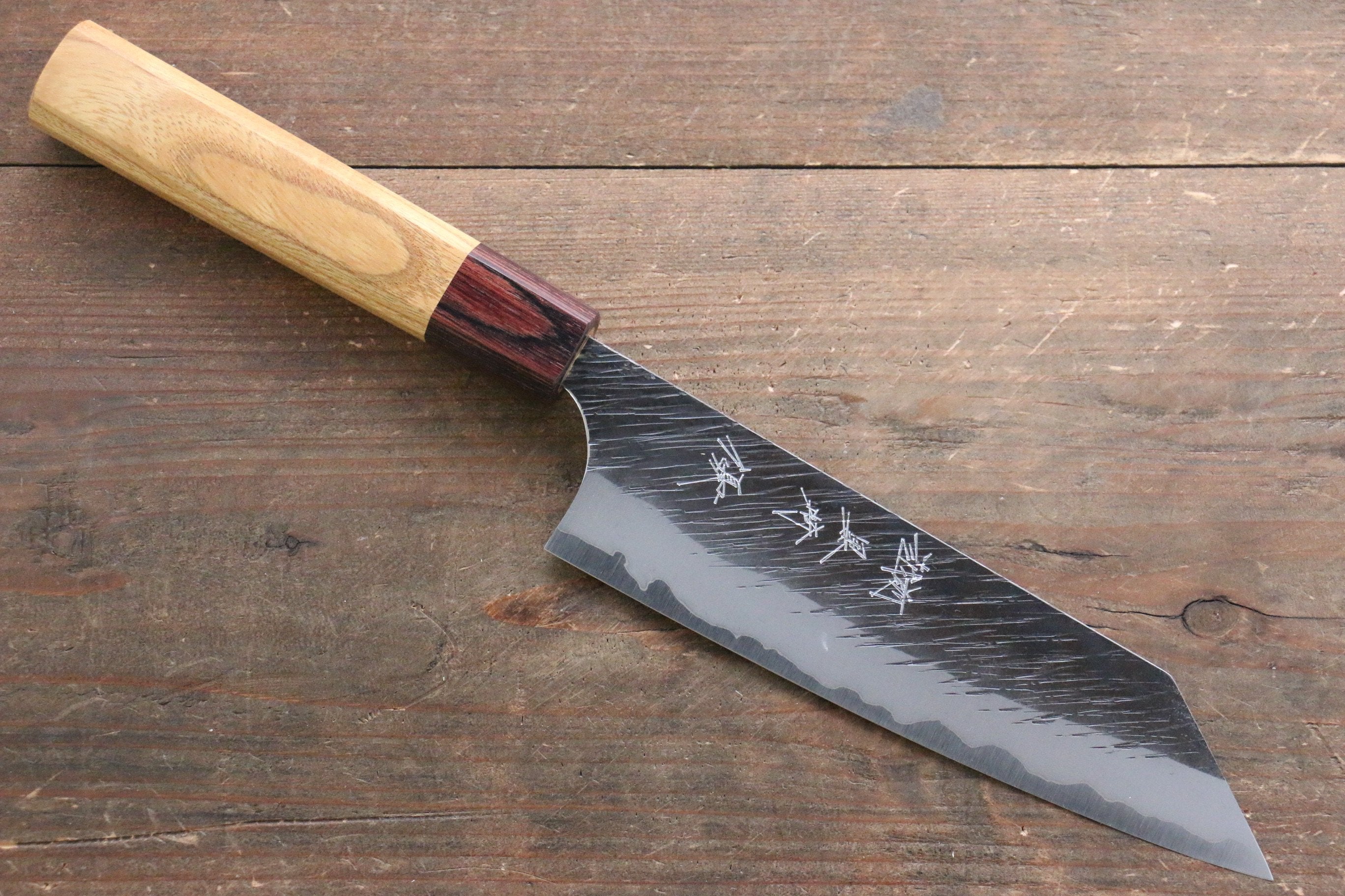 黑崎 優 風神 超級青鋼 鎚目 文化刀 165mm 櫸木 握把 - 清助刃物