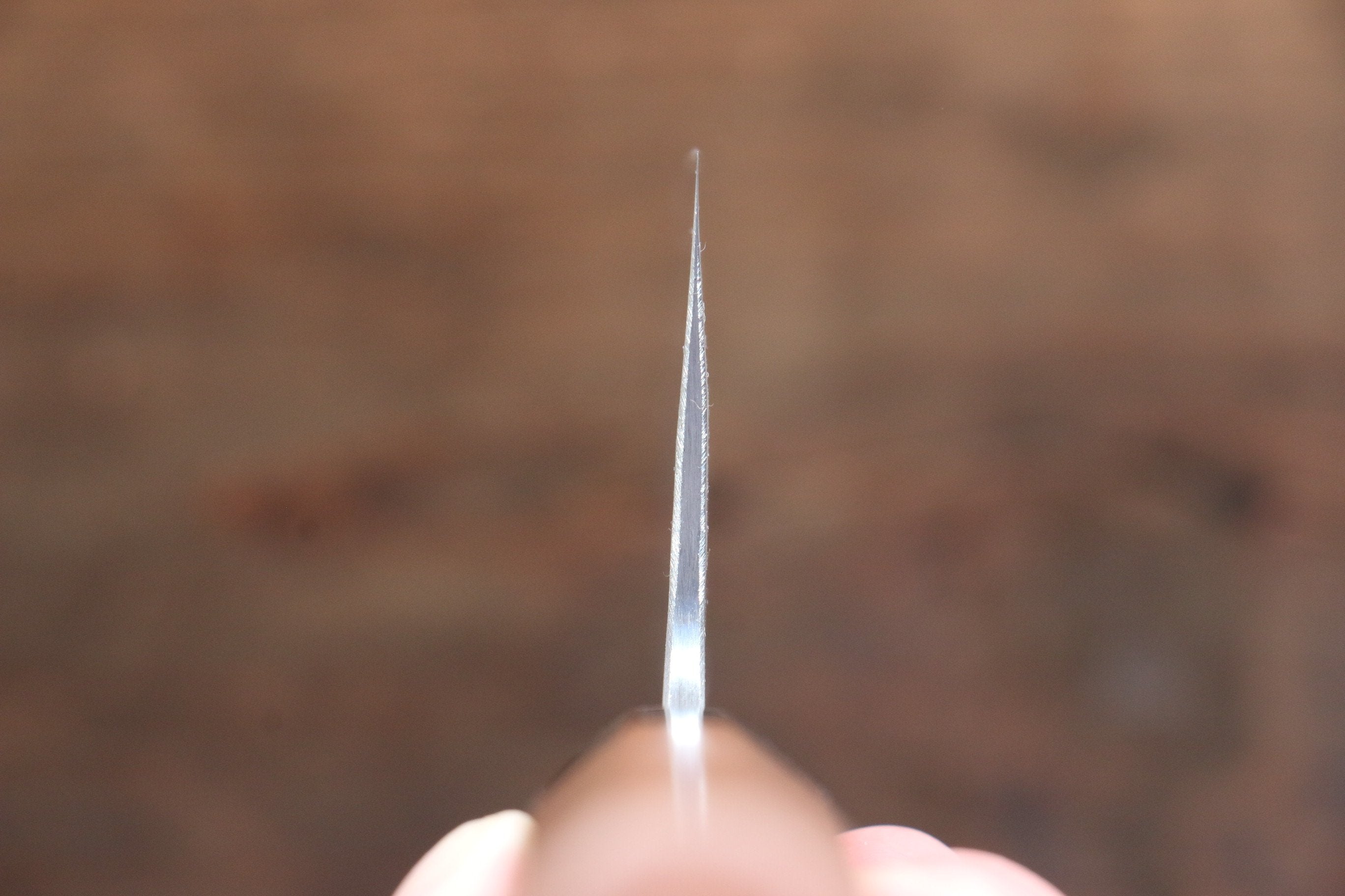 山本 直 SRS13 黑色大馬士革紋 菜切 165mm 櫻桃木握把 - 清助刃物