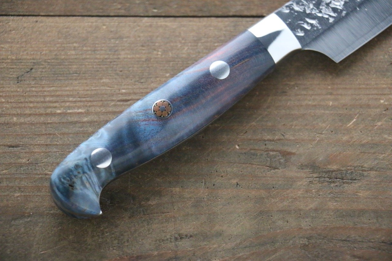 黑崎 優 雫 SG2 鎚目 多用途小刀 130mm 楓木握把 - 清助刃物