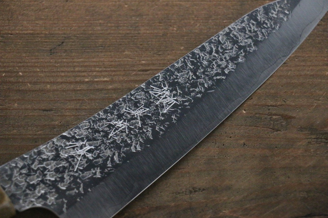 黑崎 優 雫 SG2 鎚目 小三德刀 160mm 鐵木握把 - 清助刃物