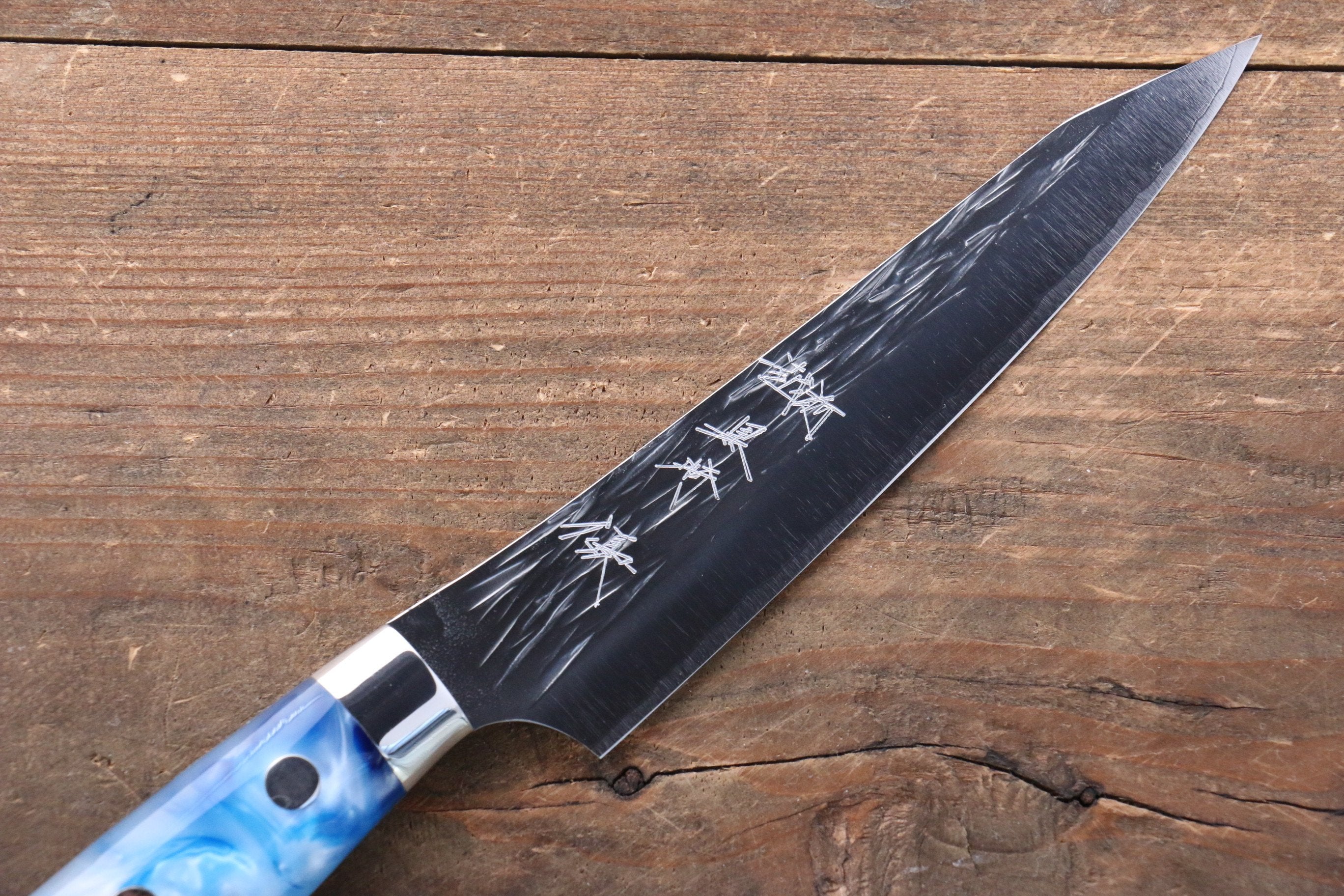 黑崎 優 樹冰 SG2 鎚目 多用途小刀 130mm 壓克力 握把 - 清助刃物