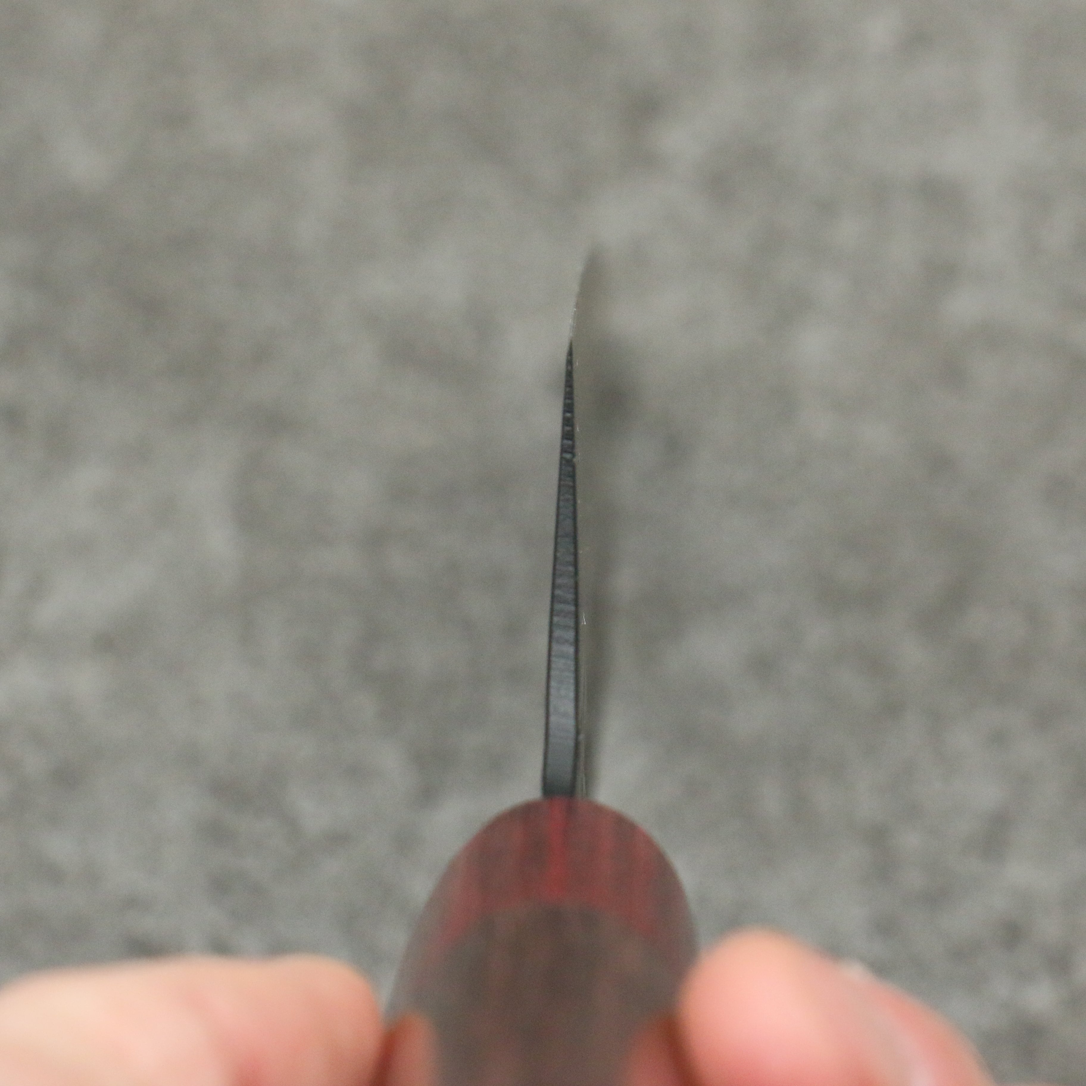 堺 孝行 黑影 VG10 鎚目 鐵氟龍塗層 切付三德刀 160mm 紫檀木 握把 - 清助刃物