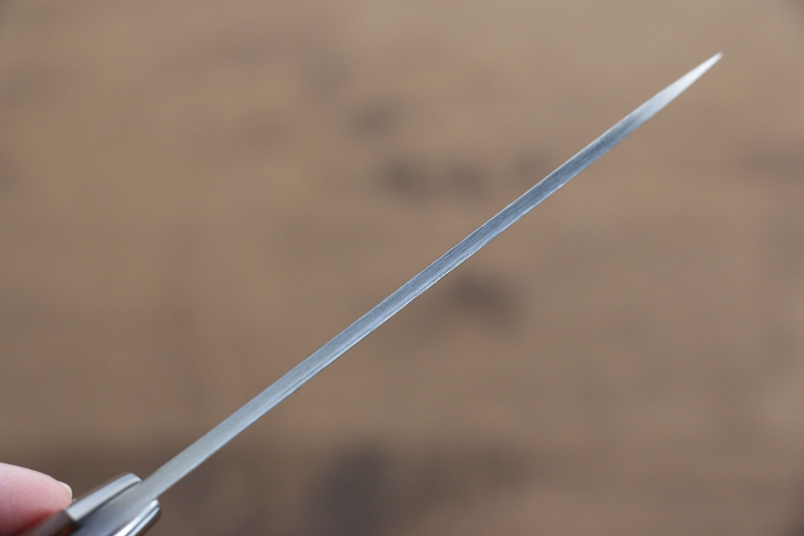 野村 VG10 大馬士革紋 多用途小刀 100mm 鐵木握把 - 清助刃物