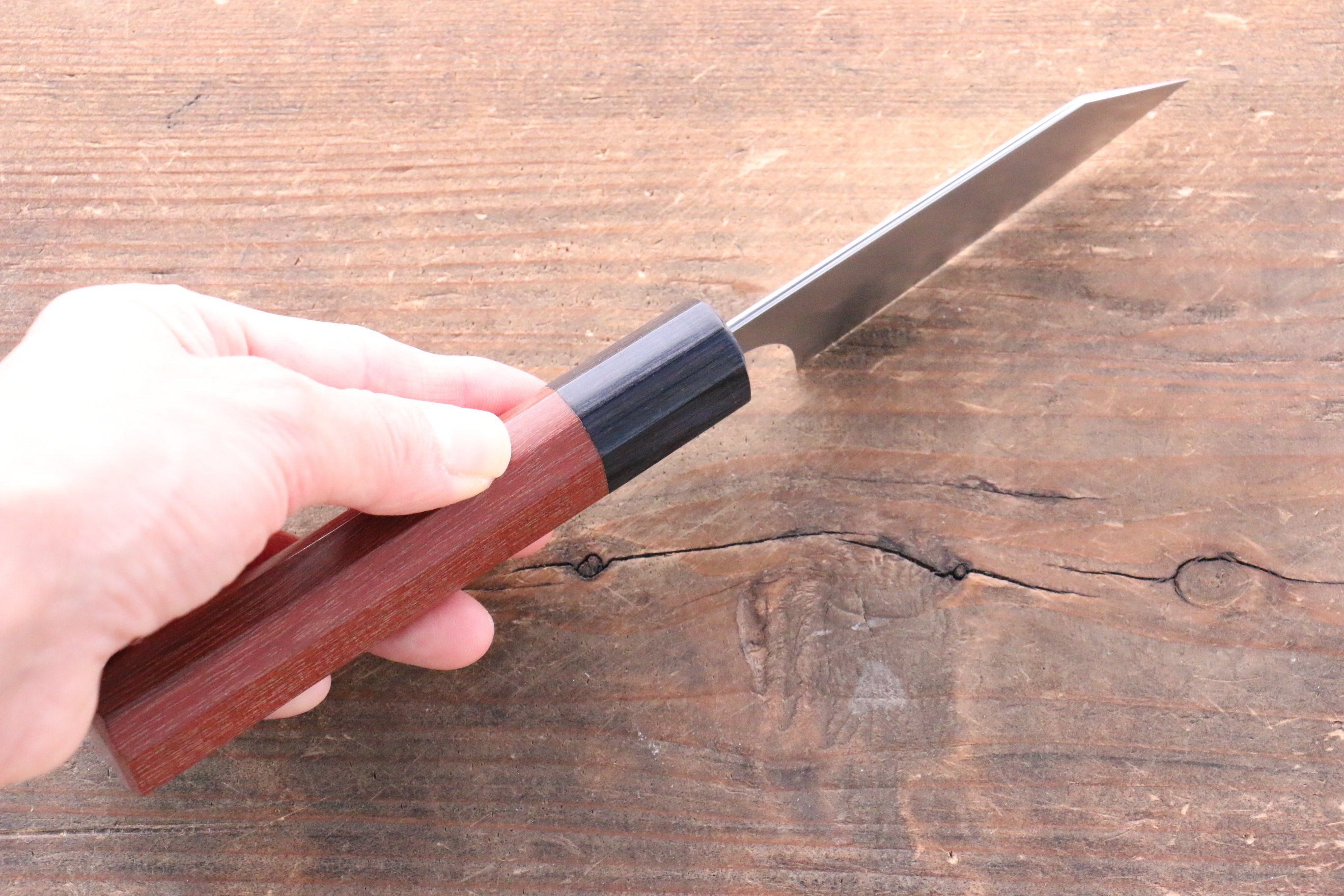 柴田崇行 甲鐵 SG2 多用途小刀 80mm Jarrah 握把 - 清助刃物