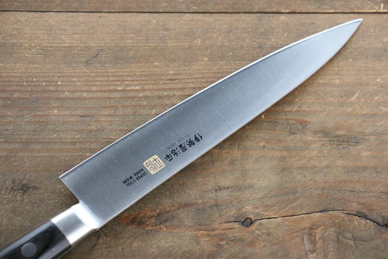 伊勢屋 鉬鋼(MOL) 多用途小刀 150mm 黑合成木 握把 - 清助刃物