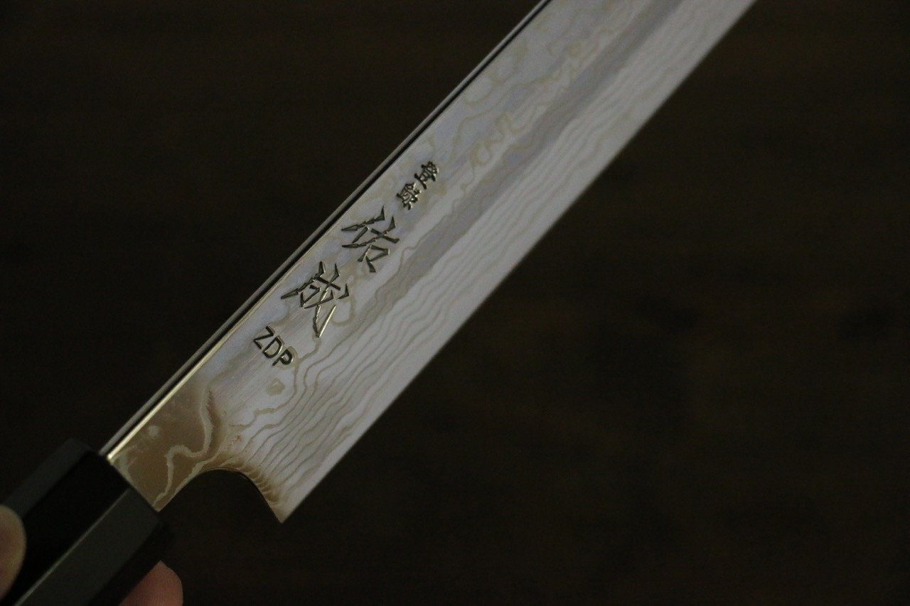 佑成 ZDP189 大馬士革紋 筋引 270mm 紫檀木握把 - 清助刃物