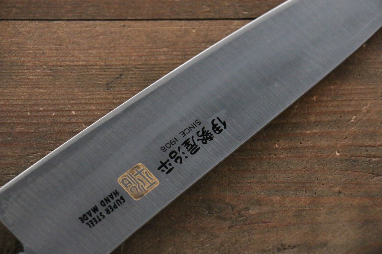伊勢屋 鉬鋼(MOL) 牛刀 180mm 黑合成木 握把 - 清助刃物