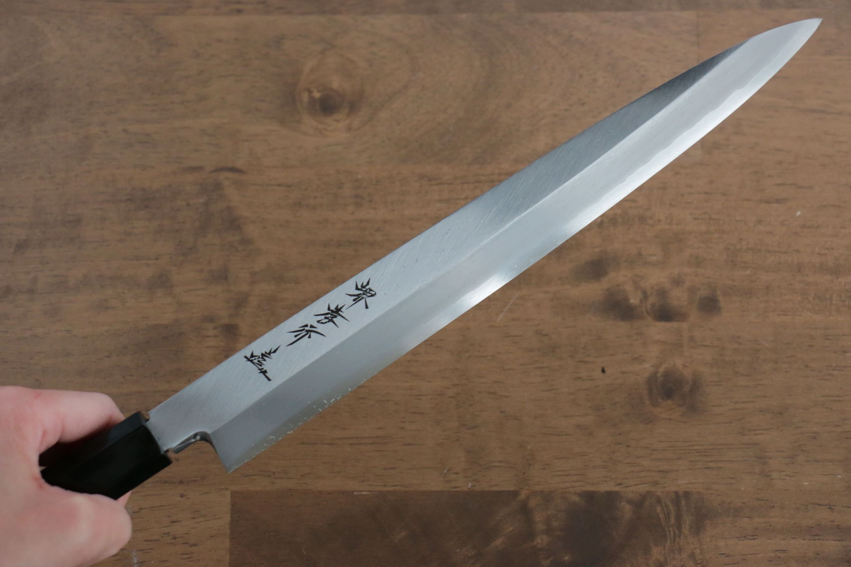 堺 孝行 主廚系列 銀三鋼 柳刃 270mm 黑檀握把 附刀鞘 - 清助刃物