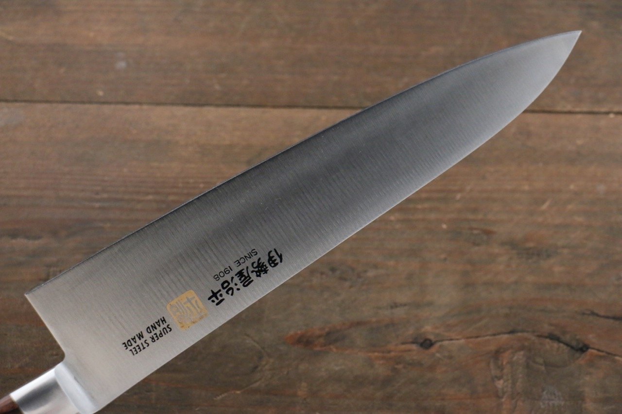 伊勢屋 鉬鋼(MOL) 牛刀 210mm 桃花心合成木 握把 - 清助刃物