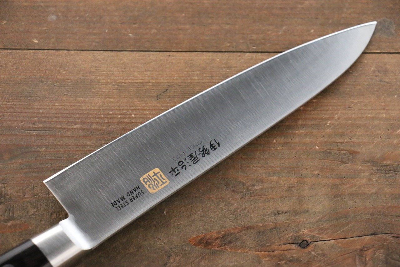 伊勢屋 鉬鋼(MOL) 牛刀 180mm 黑合成木 握把 - 清助刃物
