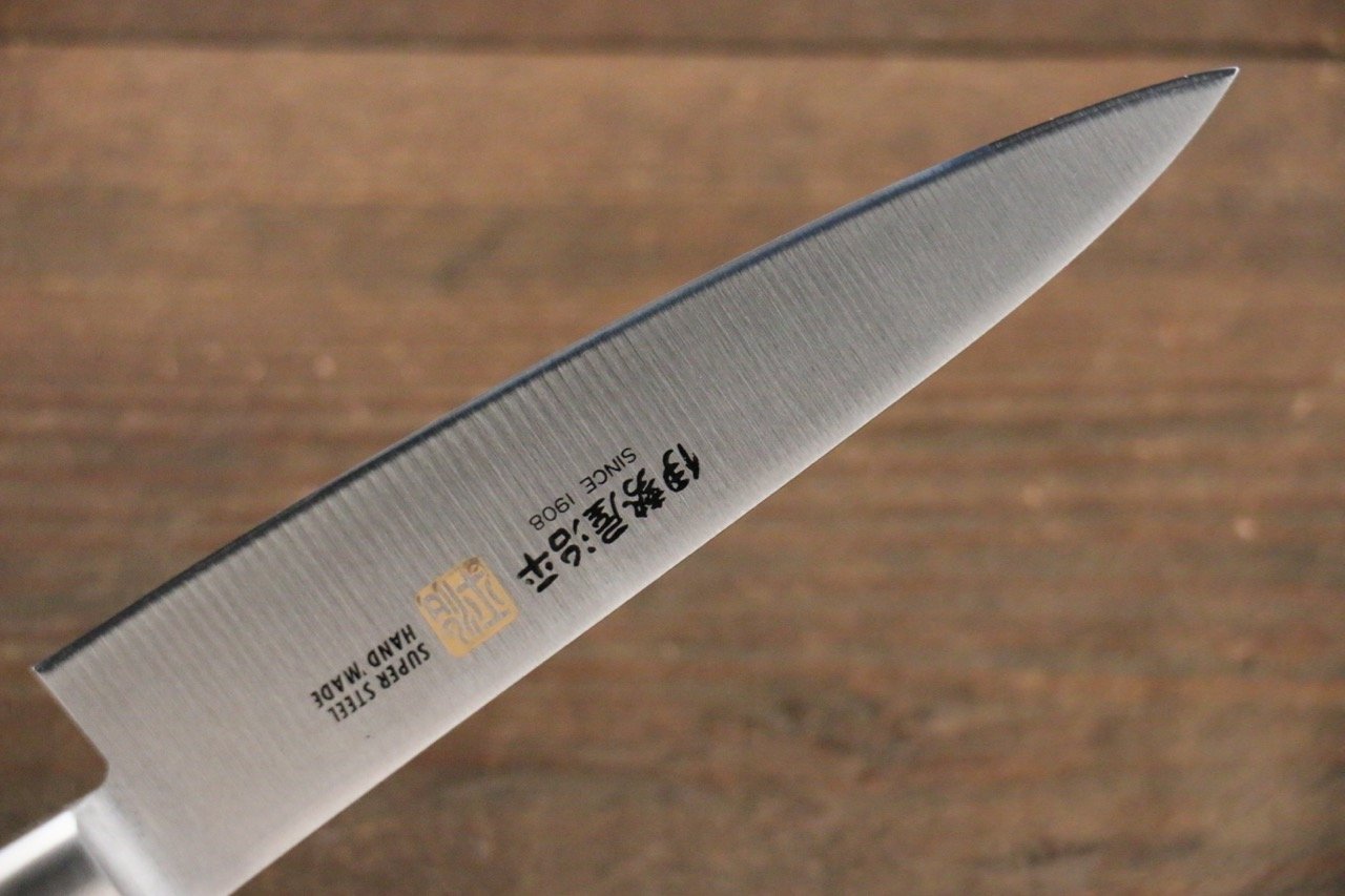 伊勢屋 鉬鋼(MOL) 多用途小刀 120mm 黑合成木 握把 - 清助刃物