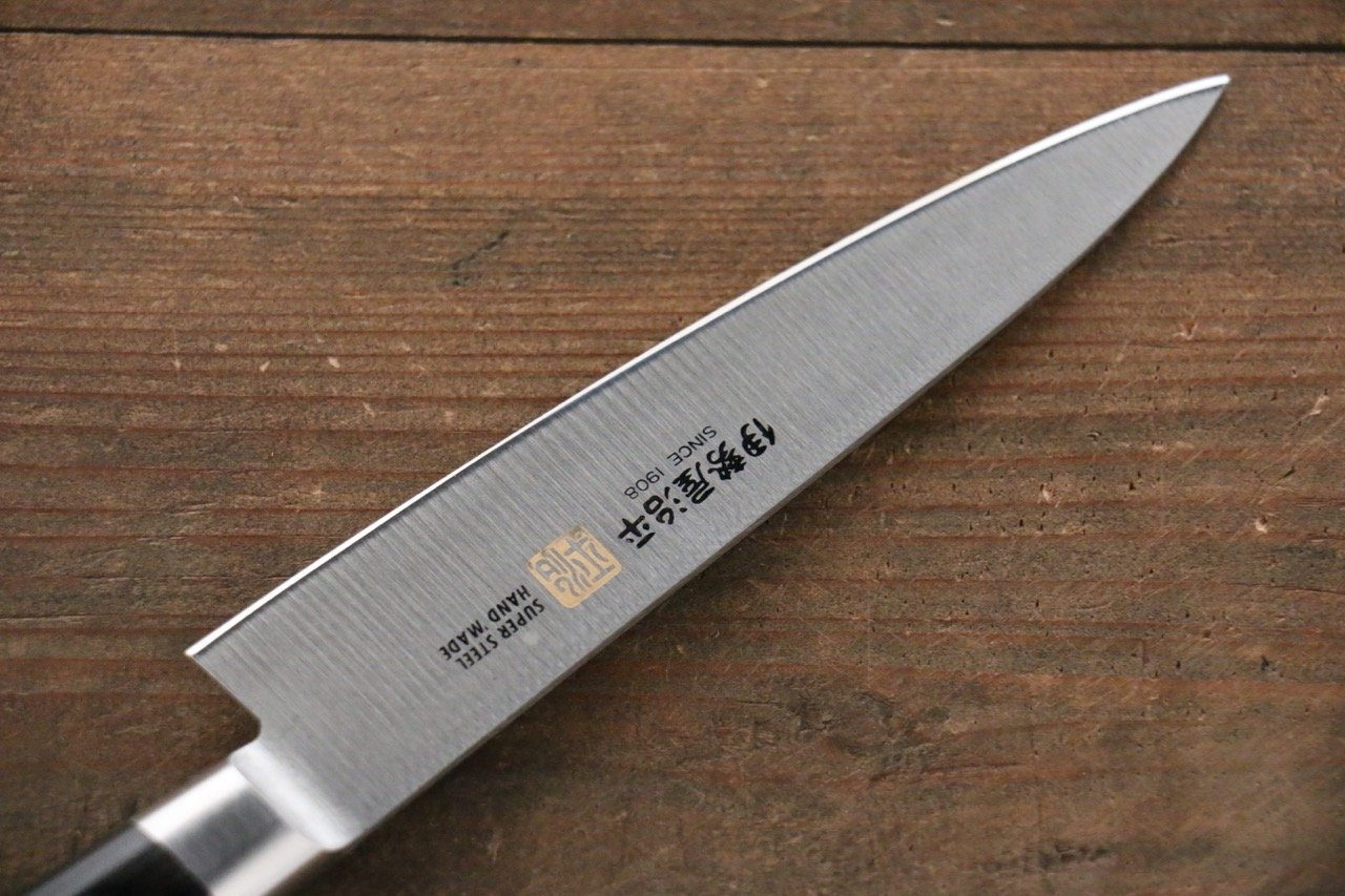 伊勢屋 鉬鋼(MOL) 多用途小刀 120mm 黑合成木 握把 - 清助刃物