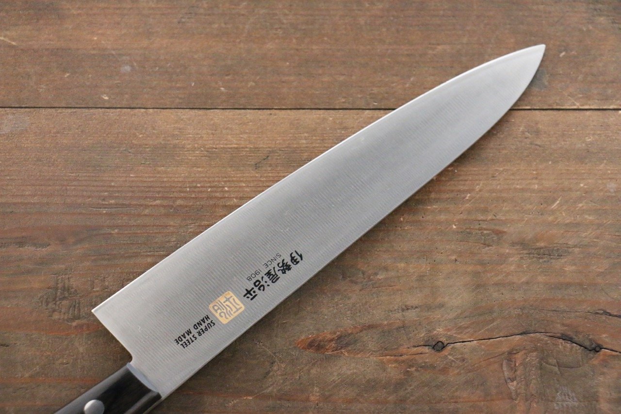 伊勢屋 鉬鋼(MOL) 牛刀 210mm 黑合成木 握把 - 清助刃物