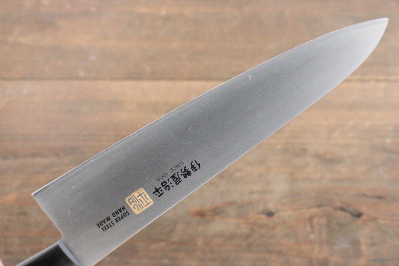 伊勢屋 鉬鋼(MOL) 牛刀 210mm 黑合成木 握把 - 清助刃物