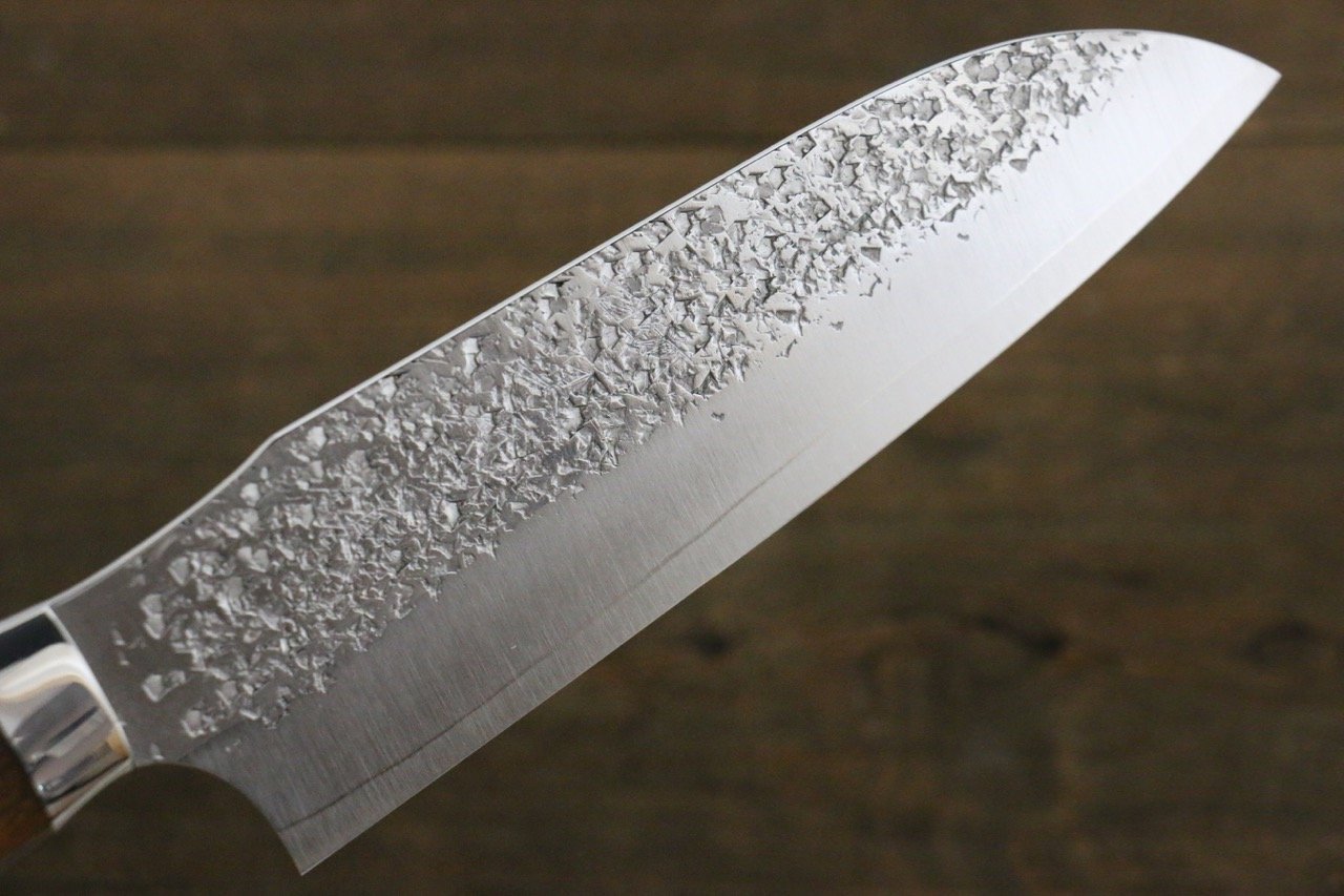 黑崎 優 雫 SG2 鎚目 三德刀 165mm 鐵木握把 - 清助刃物