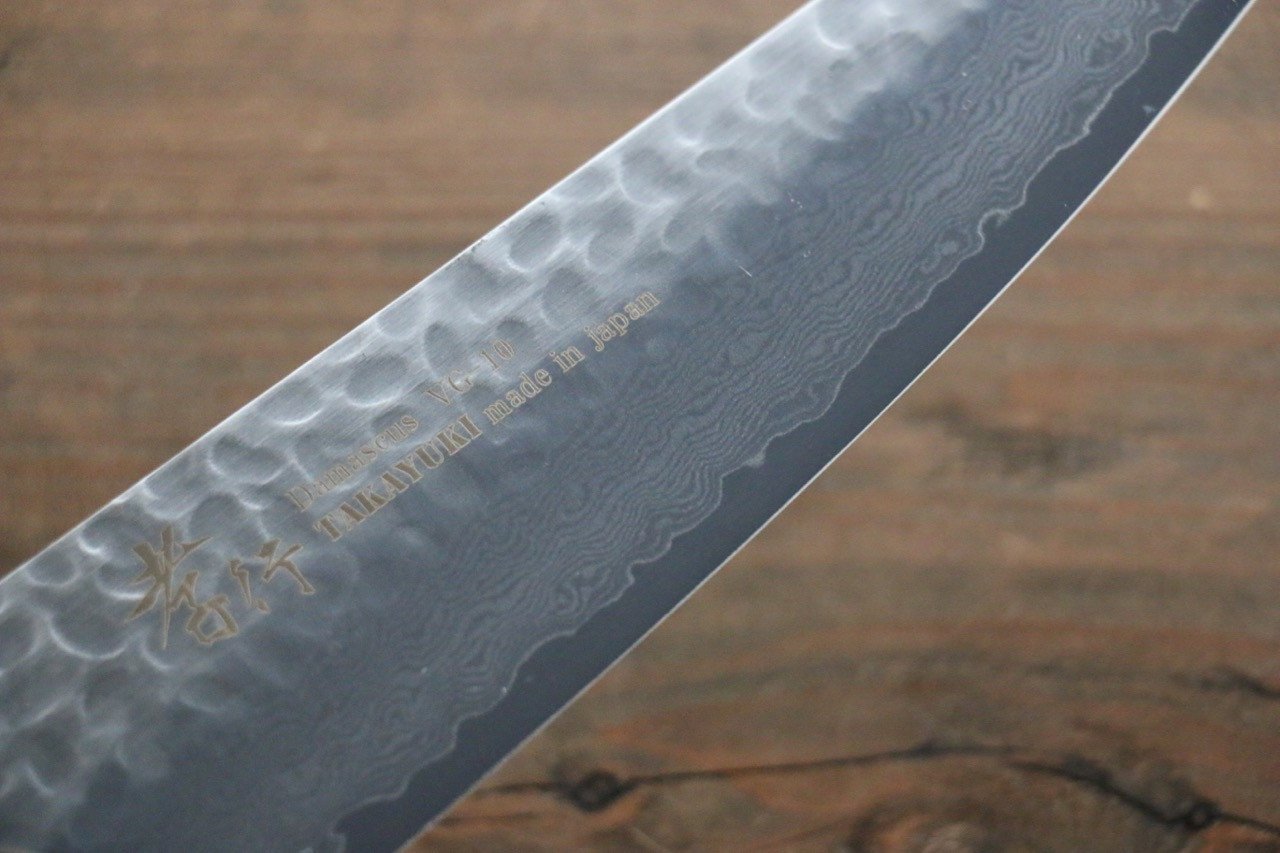 堺 孝行 VG10 33層 大馬士革紋 切付三德刀 160mm 桃花心合成木 握把 - 清助刃物