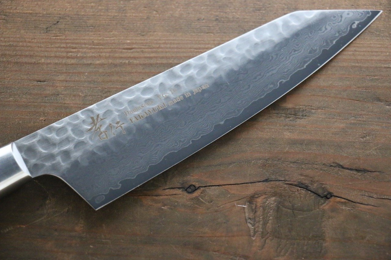 堺 孝行 VG10 33層 大馬士革紋 切付三德刀 160mm 桃花心合成木 握把 - 清助刃物