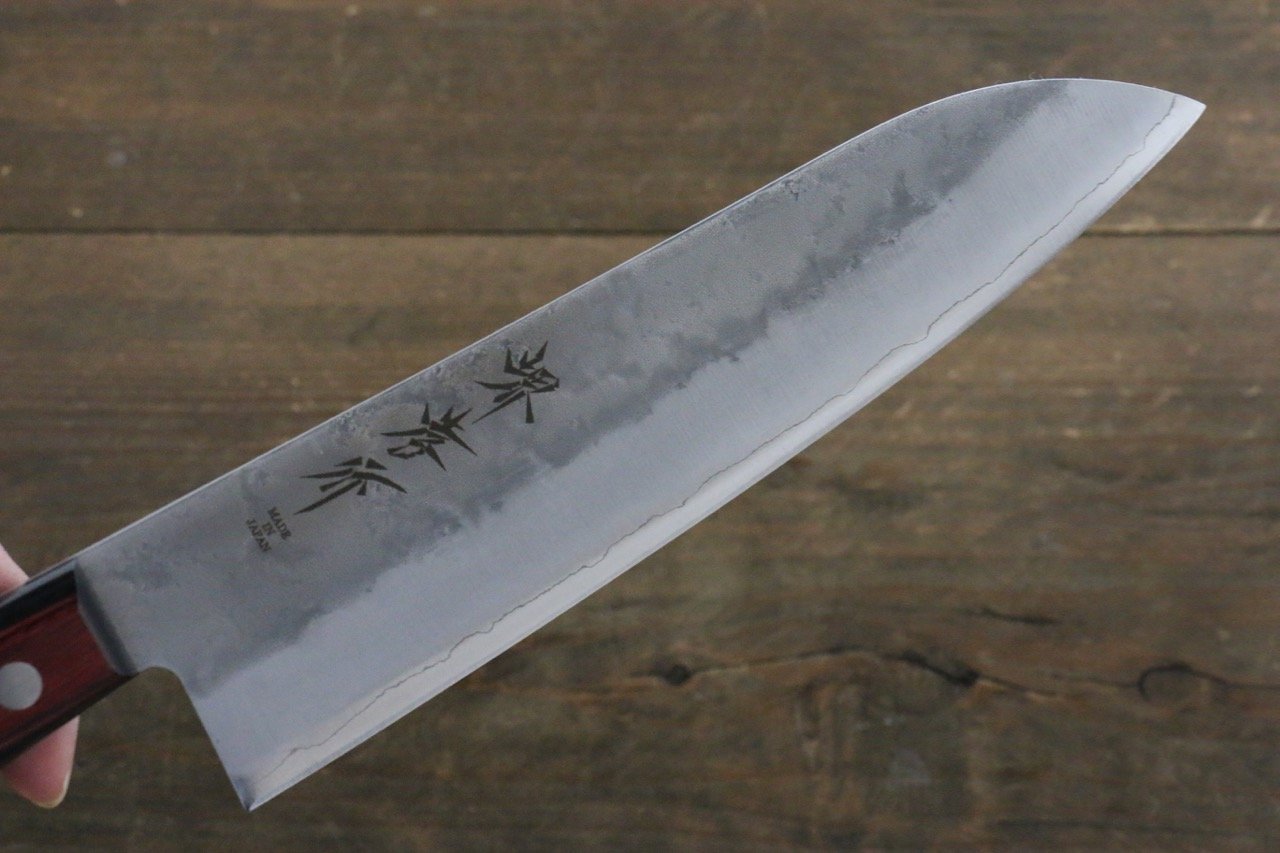 堺 孝行 銀三鋼 三德刀 180mm 紅合成木握把 - 清助刃物