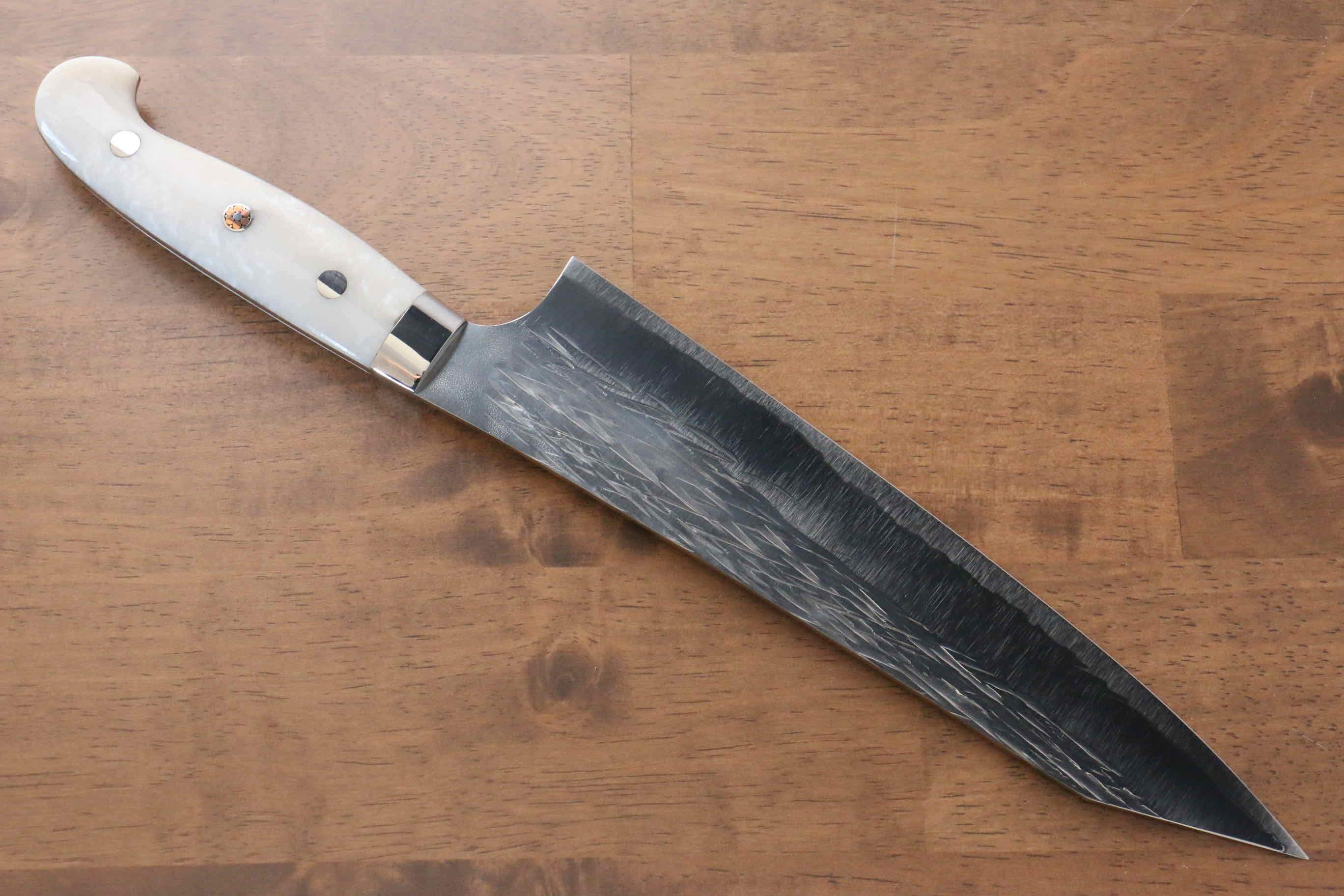黑崎 優 樹冰 SG2 鎚目 牛刀 240mm 壓克力 握把 - 清助刃物