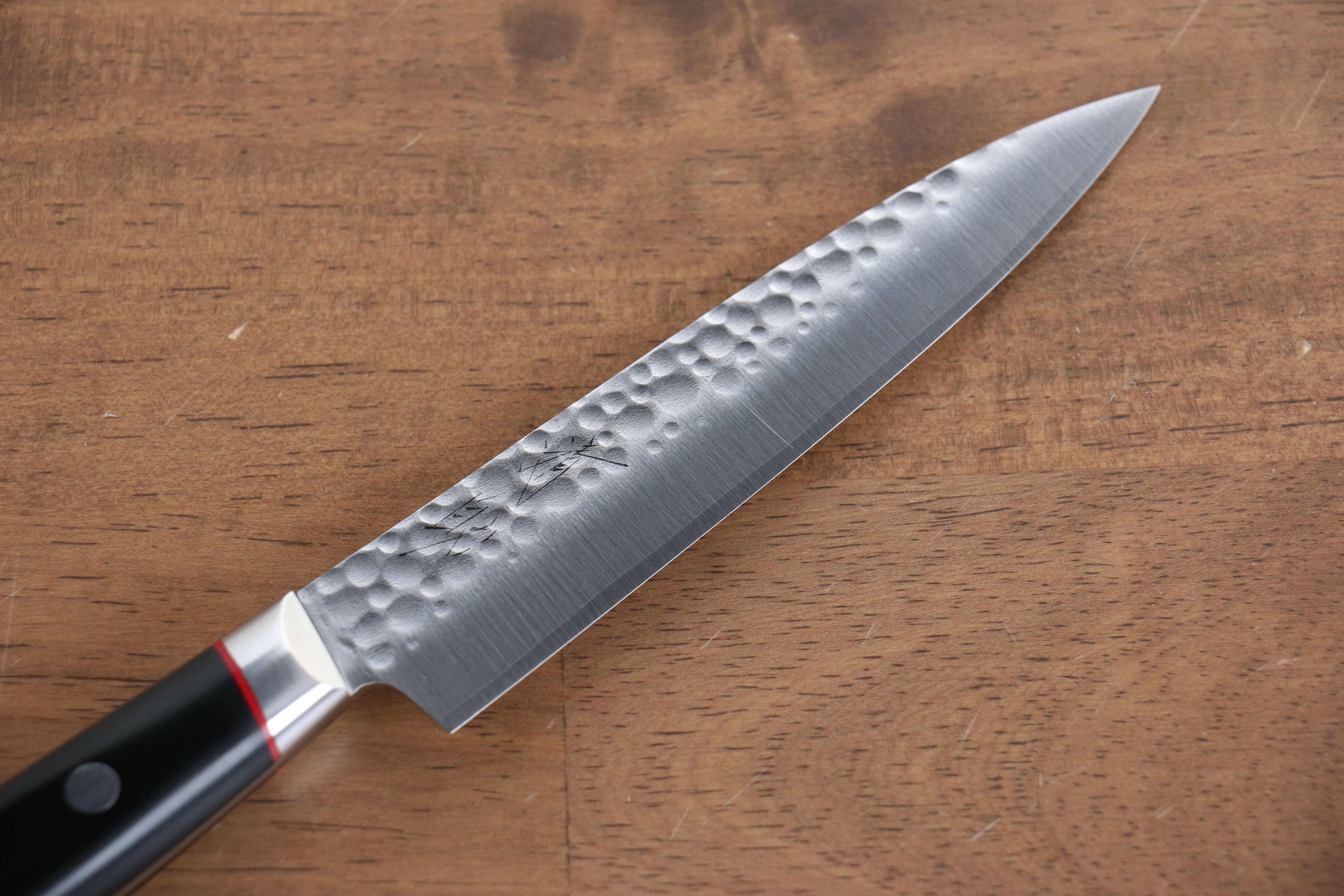 清助 PRO-J VG10 鎚目 多用途小刀 120mm 黑米卡塔(樹脂複合材料) 握把 - 清助刃物