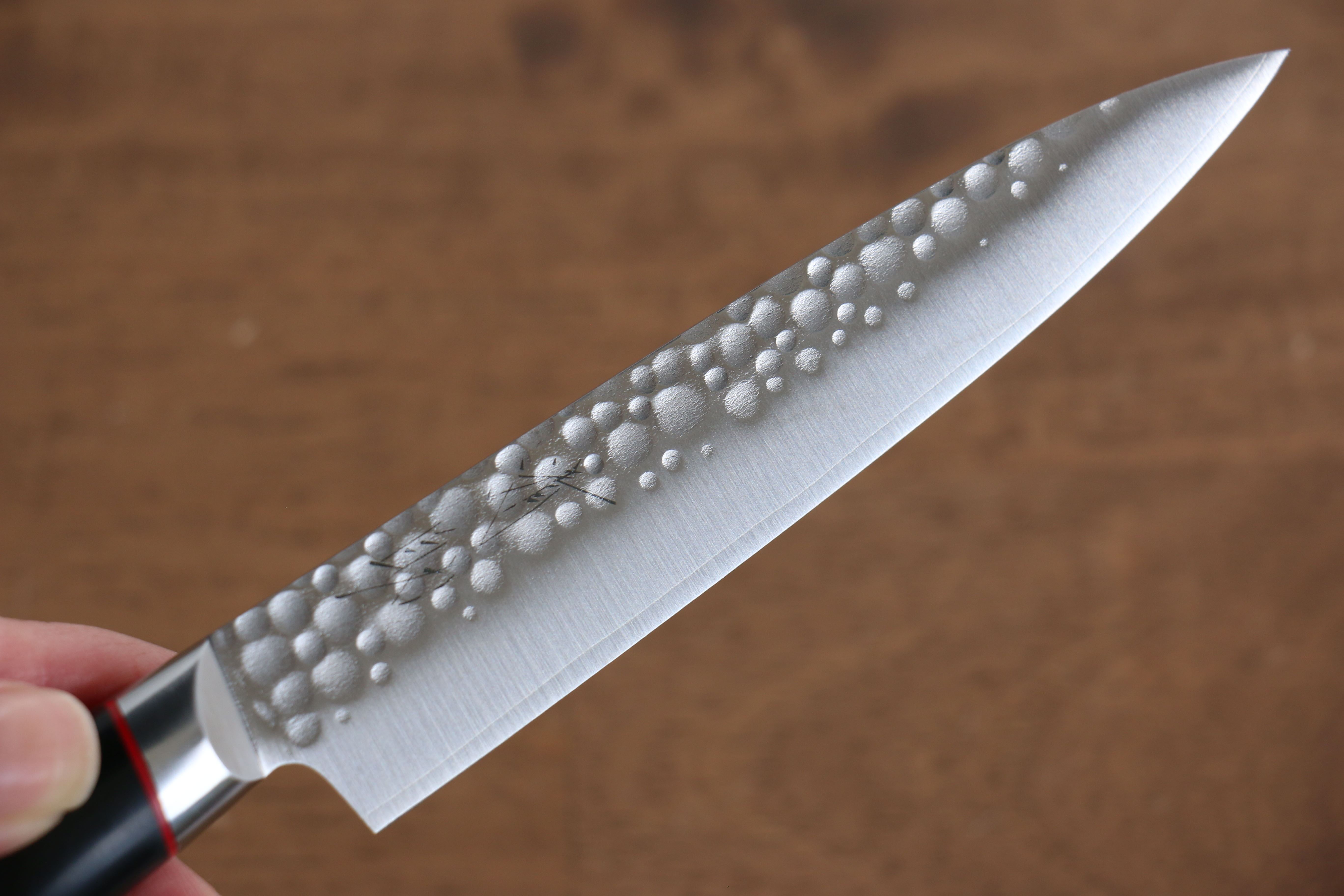 清助 PRO-J VG10 鎚目 多用途小刀 120mm 黑米卡塔(樹脂複合材料) 握把 - 清助刃物