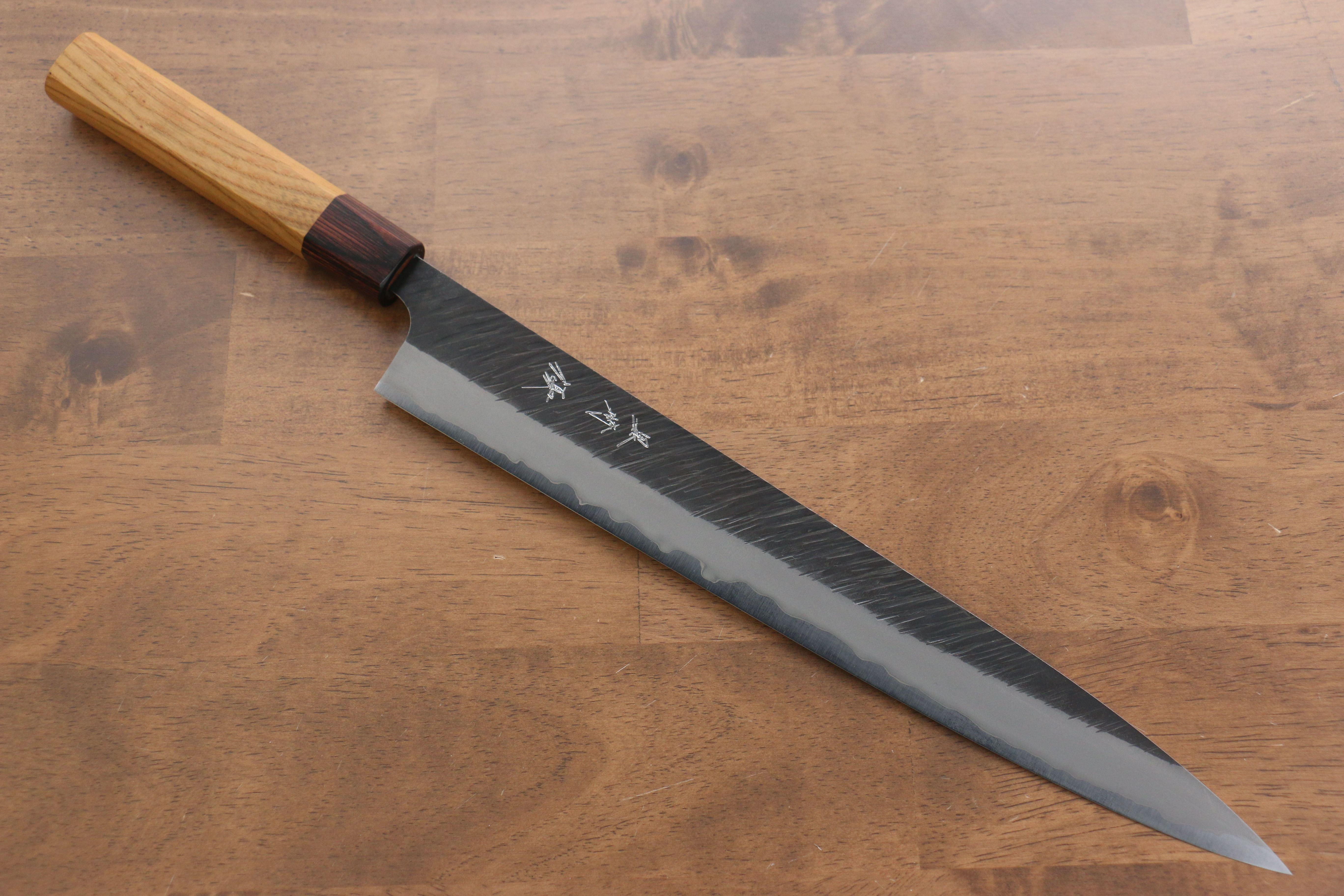 黑崎 優 風神 超級青鋼 鎚目 筋引 300mm 櫸木 握把 - 清助刃物