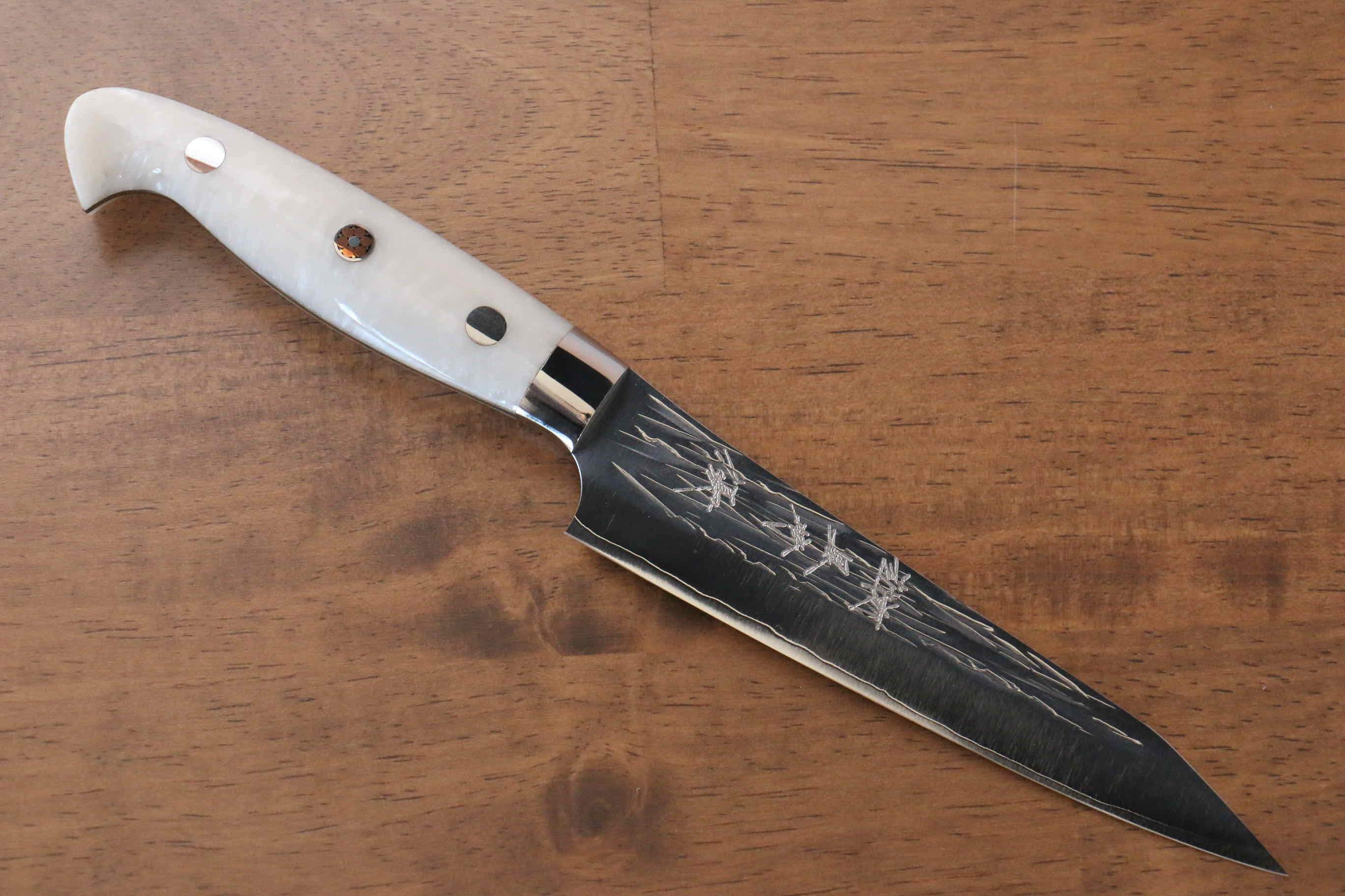 黑崎 優 樹冰 SG2 鎚目 多用途小刀 130mm 壓克力 握把 - 清助刃物