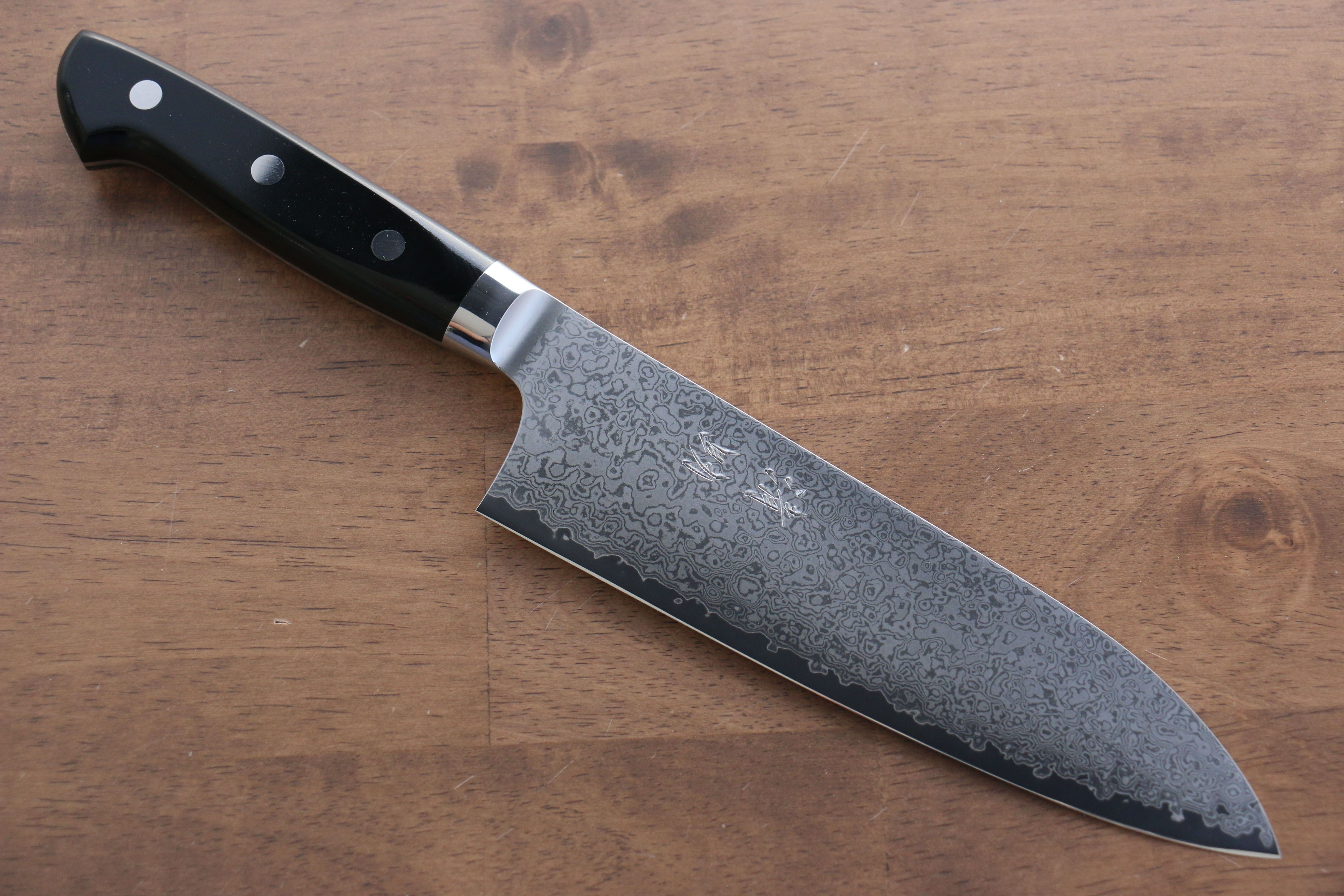 清助 VG10 33層大馬士革紋 三德刀 170mm 米卡塔(樹脂複合材料) 握把 - 清助刃物