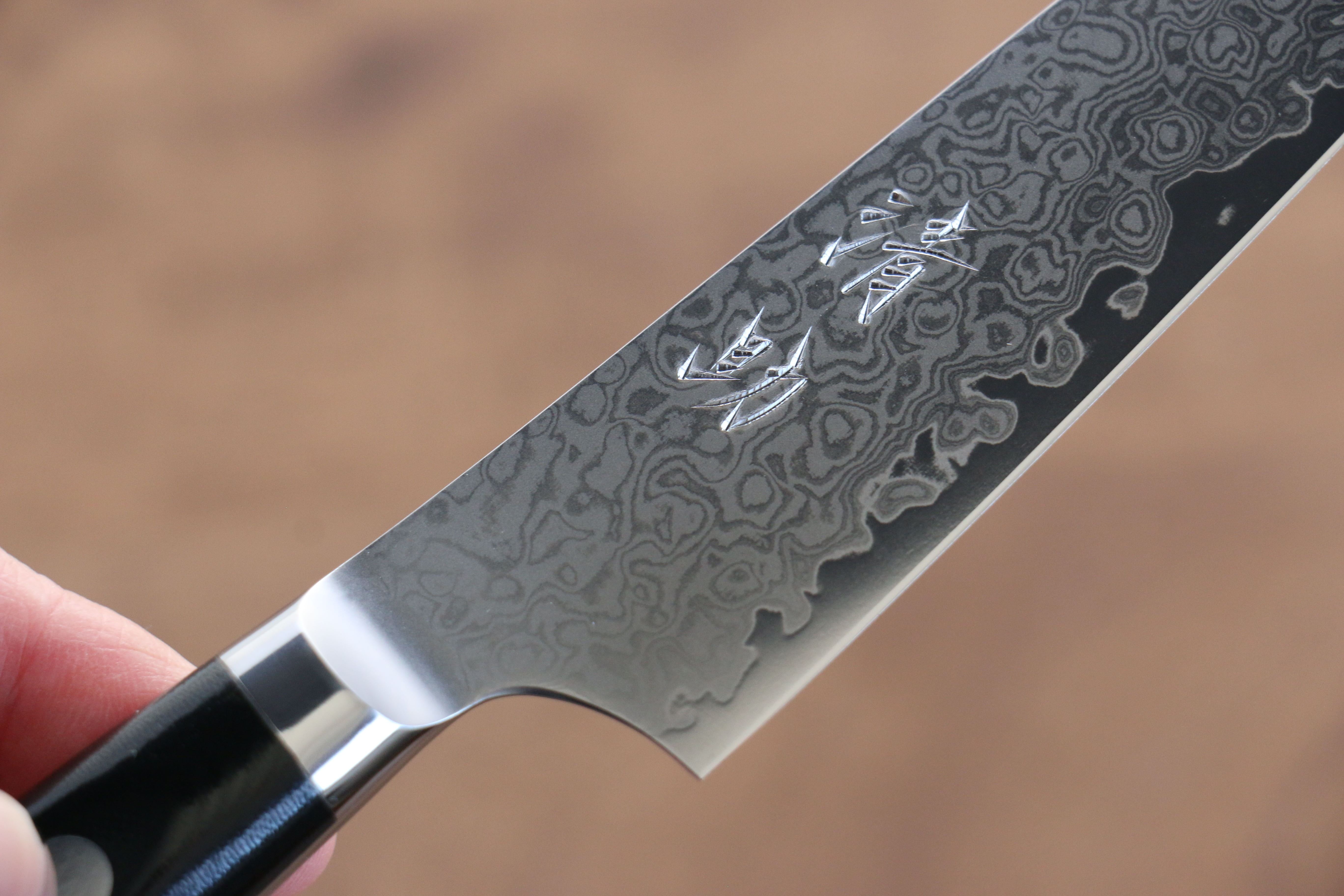 清助 VG10 33層大馬士革紋 多用途小刀 120mm 米卡塔(樹脂複合材料) 握把 - 清助刃物