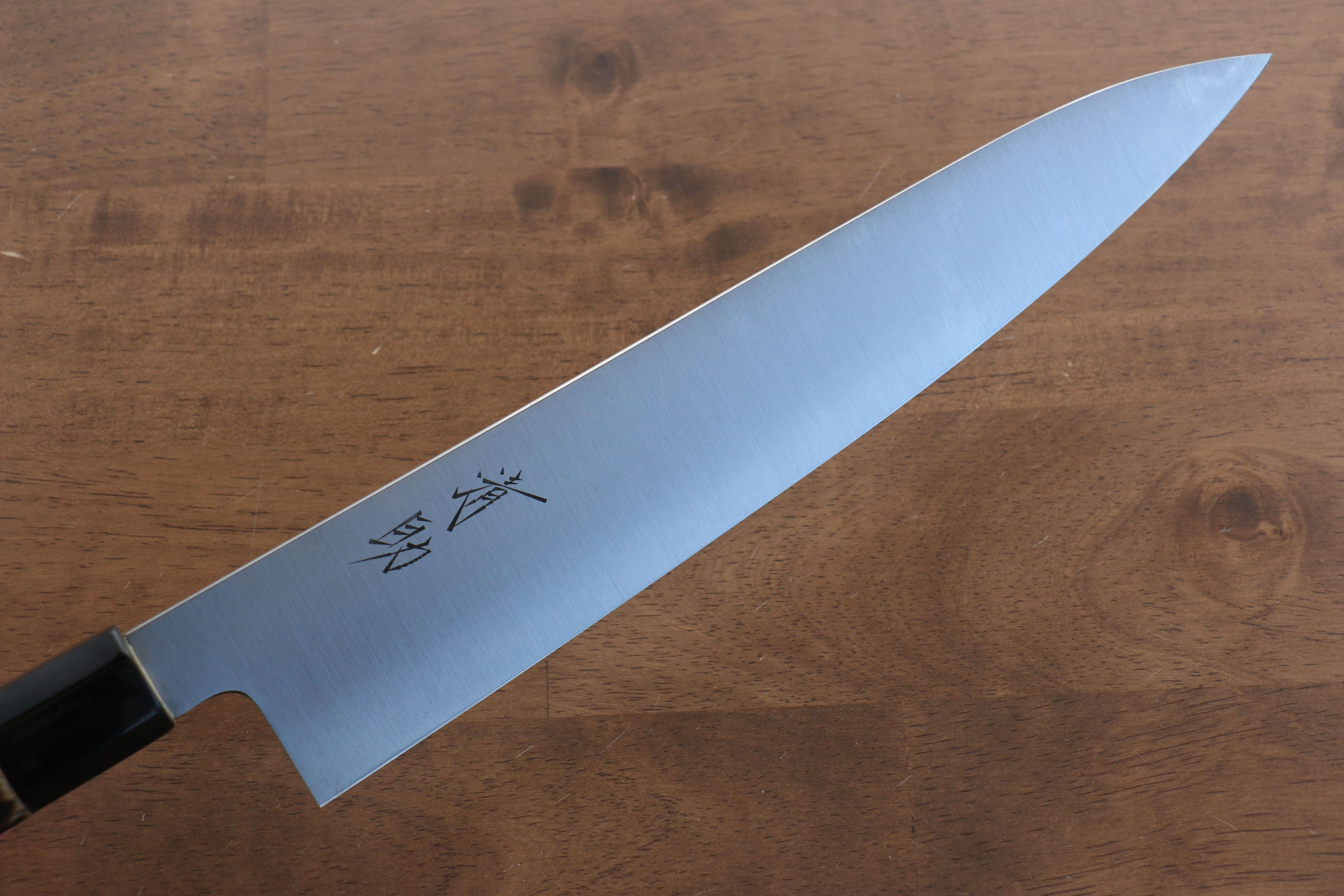 清助 瑞典鋼 牛刀 270mm 燒栗木 握把 - 清助刃物