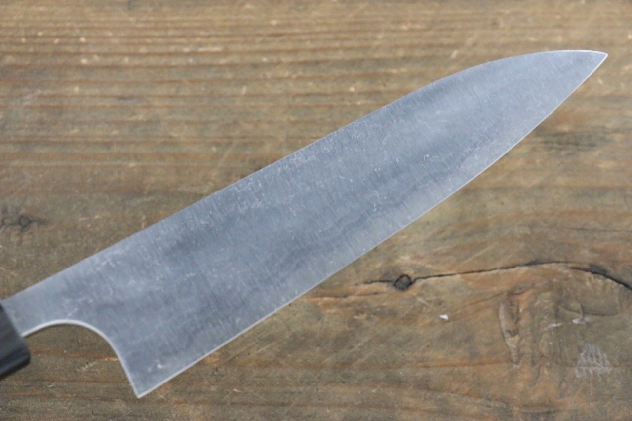 尾形 峻吾 白鋼二號 大馬士革紋 多用途小刀 135mm 紫檀木 握把 - 清助刃物