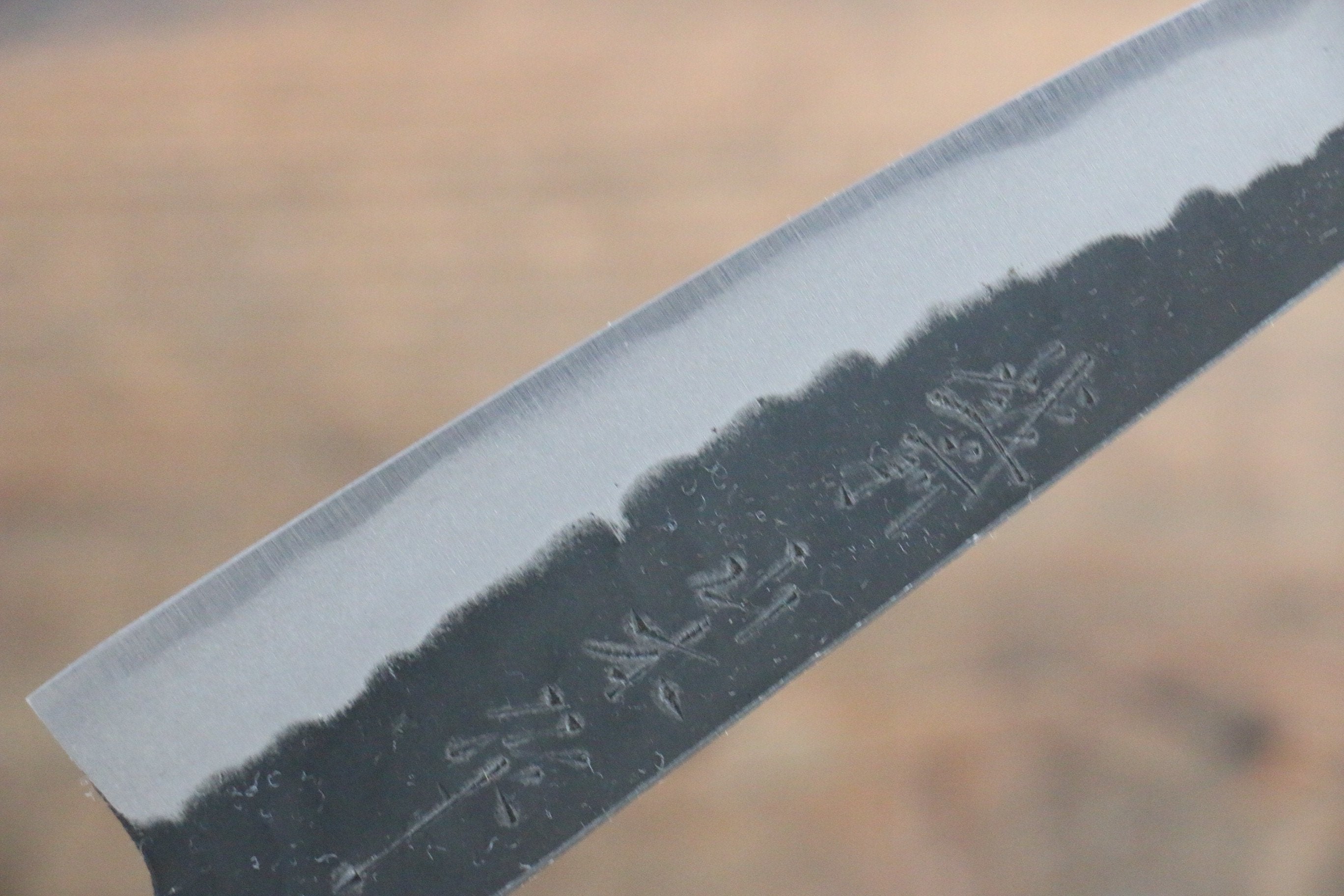 山本 直 青鋼 黑打 多用途小刀 135mm 核桃木握把 - 清助刃物