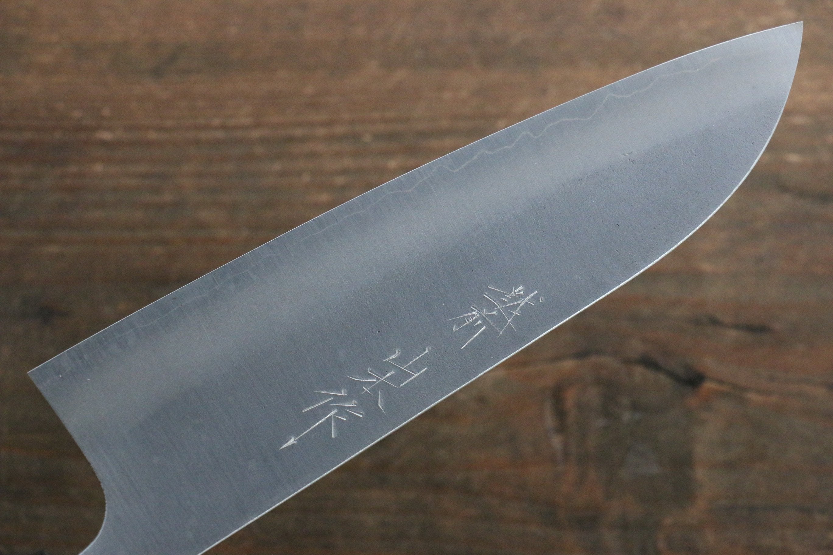 山本 直 銀三鋼 梨地 三德刀 165mm 核桃木 握把 - 清助刃物