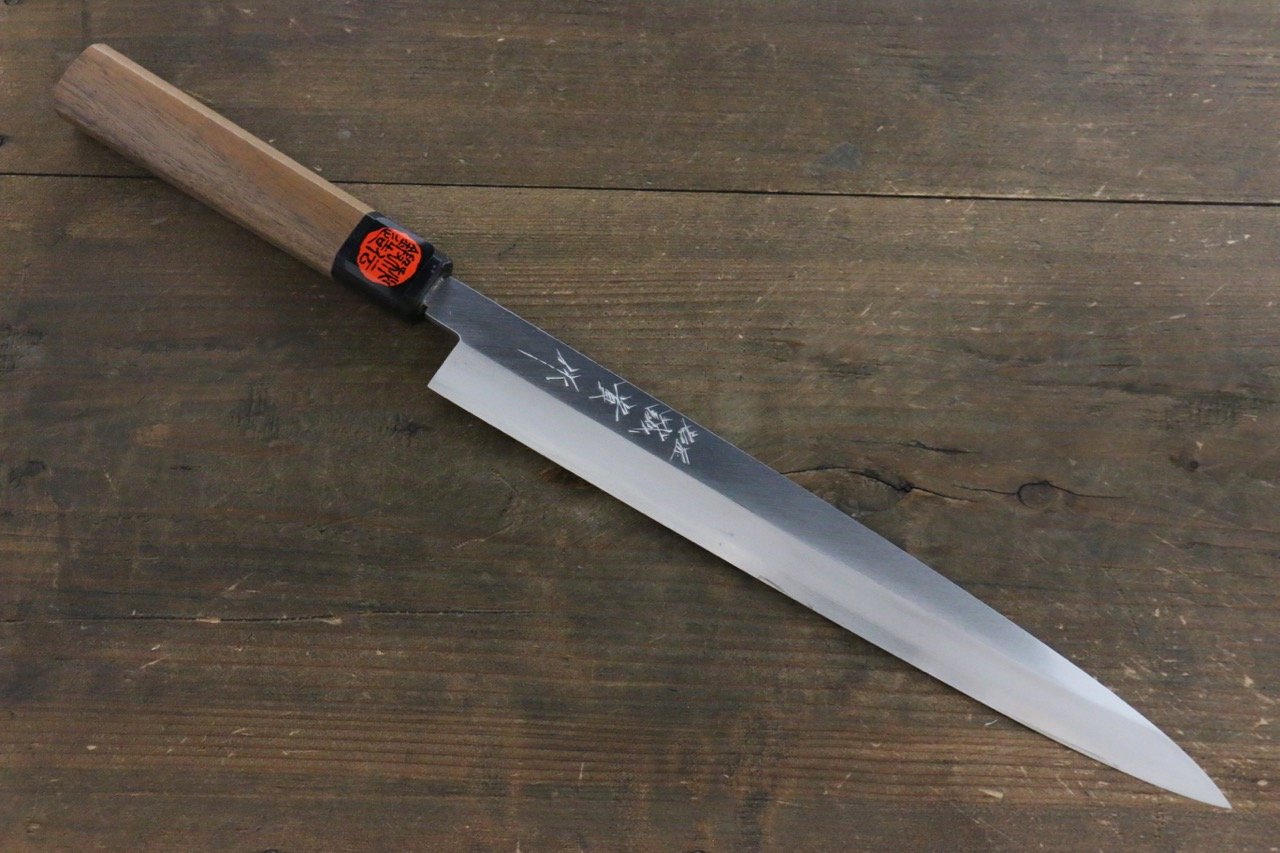 田中 誠貴 銀三鋼 柳刃 270mm 核桃木握把 - 清助刃物