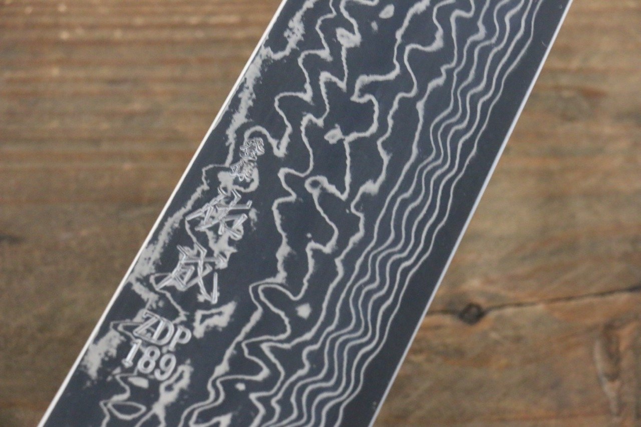 佑成 ZDP189 大馬士革紋 牛刀 270mm 紫檀木握把 - 清助刃物