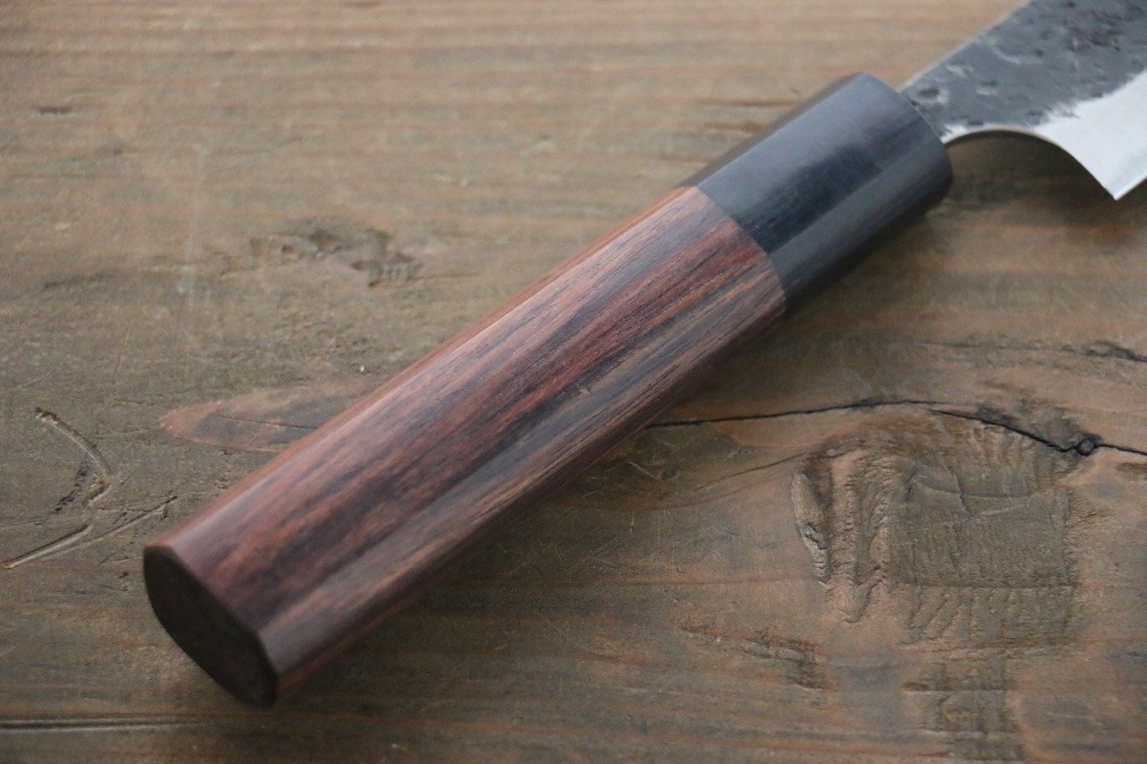 黑崎 優 超級青鋼 鎚目 多用途小刀 150mm - 清助刃物