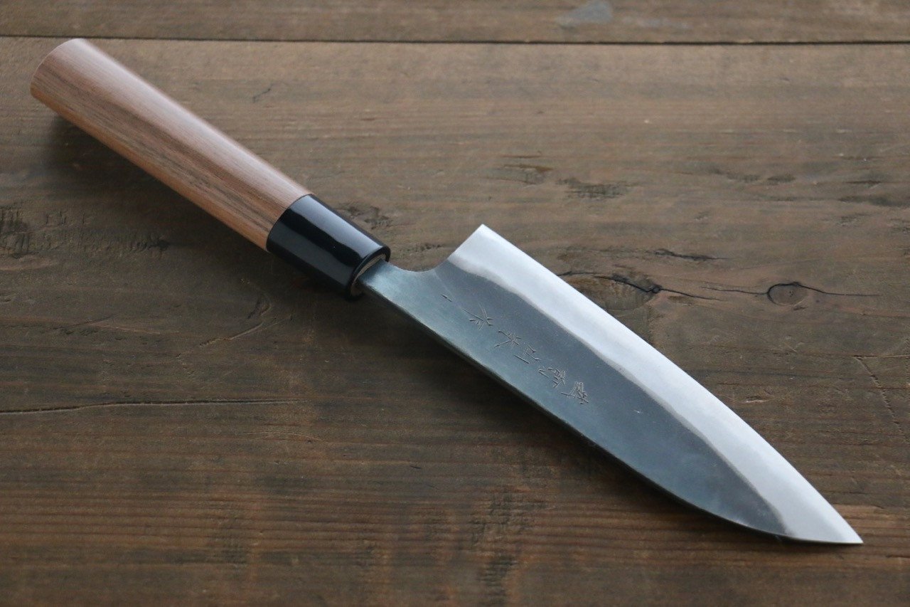 山本 直 青鋼二號 黑打 小三德刀 150mm - 清助刃物