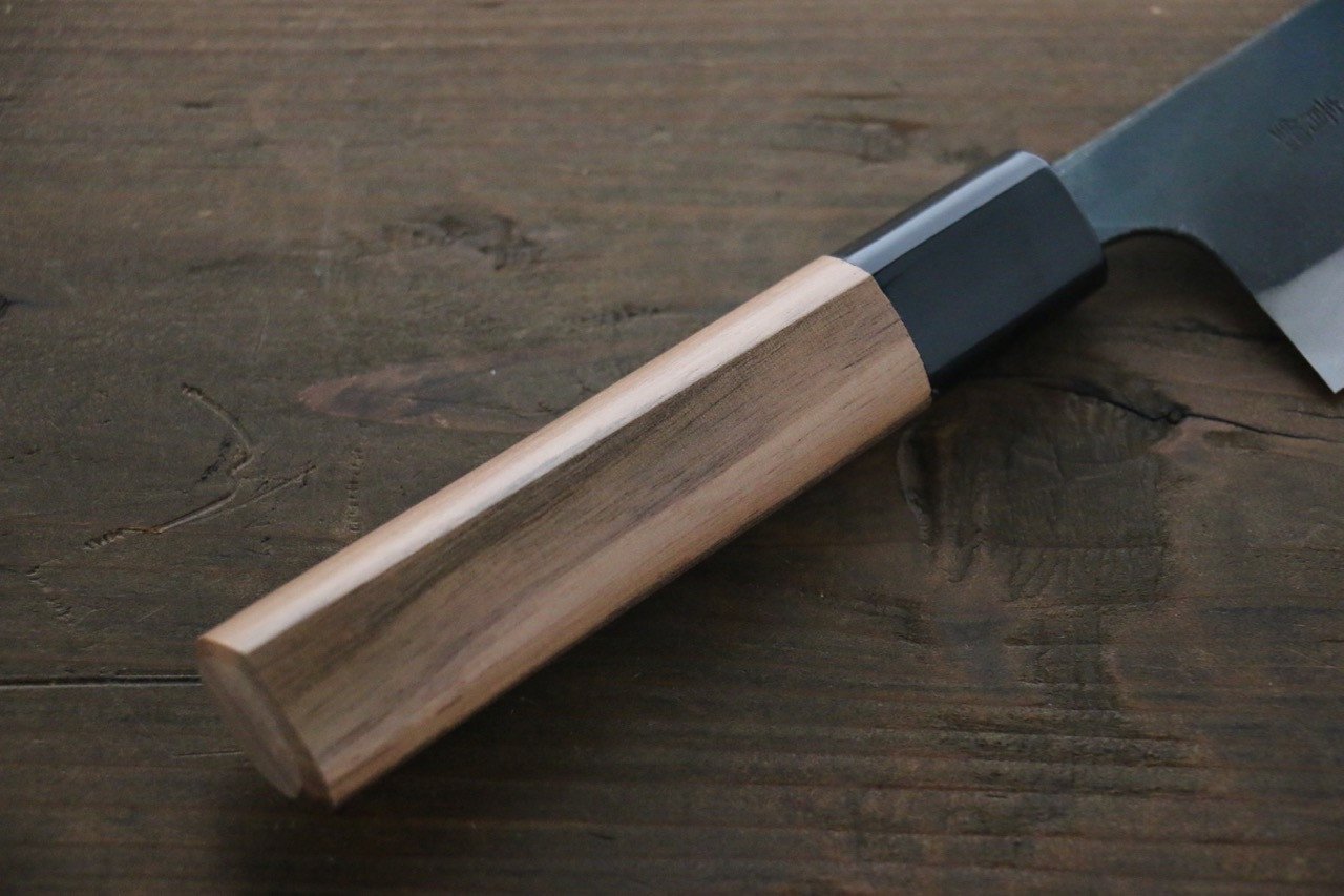 山本 直 青鋼二號 黑打 小三德刀 150mm - 清助刃物