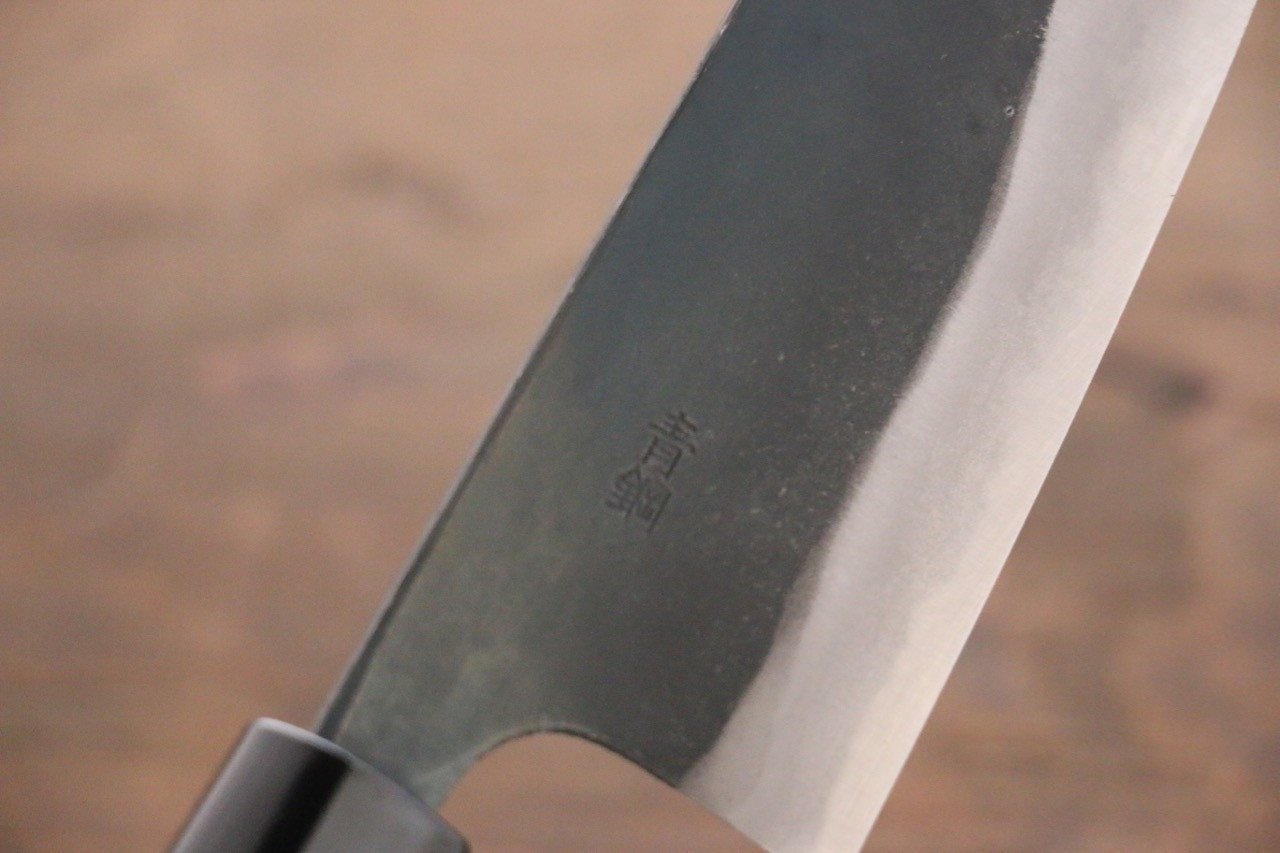 山本 直 青鋼二號 黑打 小三德刀 150mm - 清助刃物