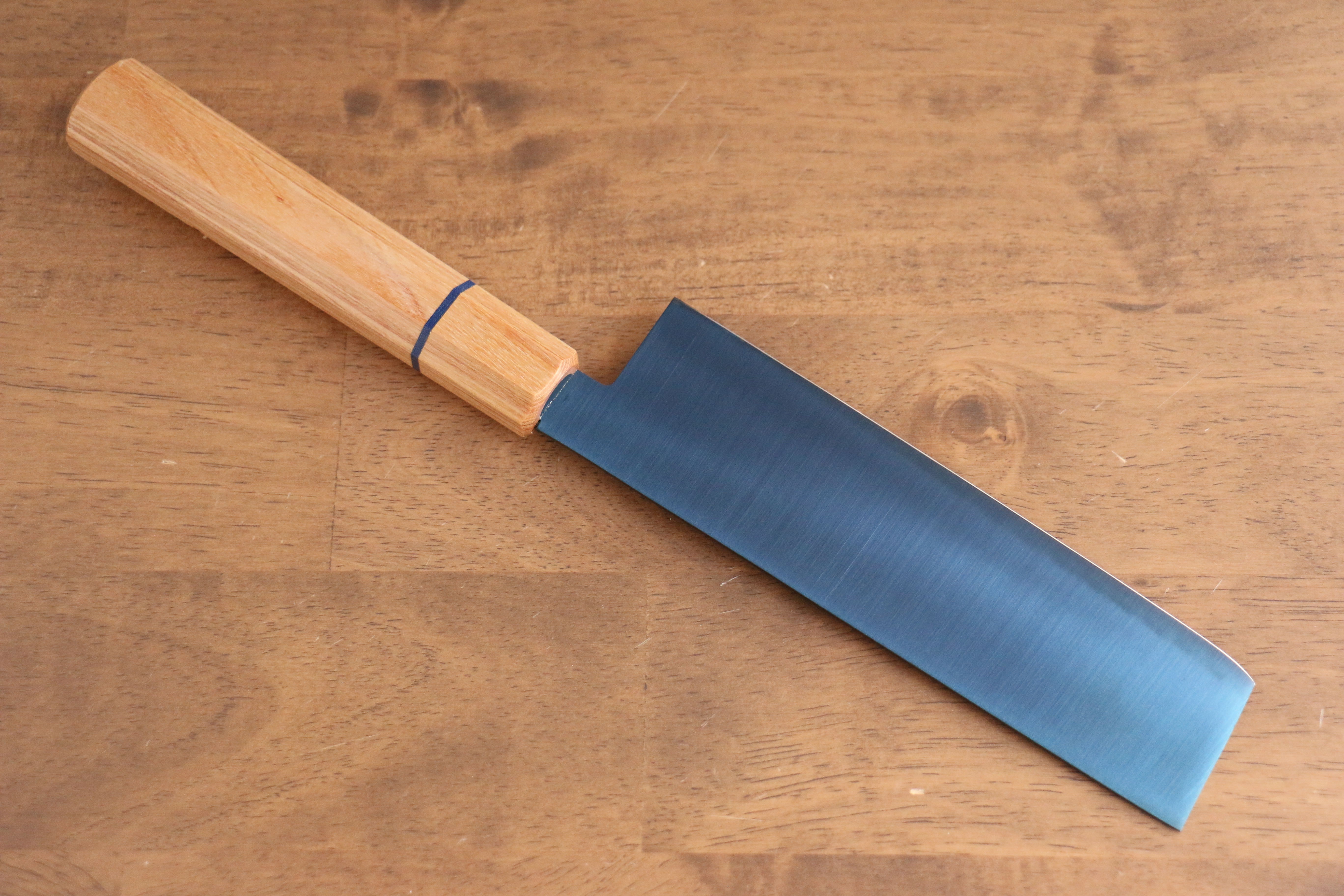清助 SK-85鋼 離子鍍 菜切 175mm 白木 握把 - 清助刃物