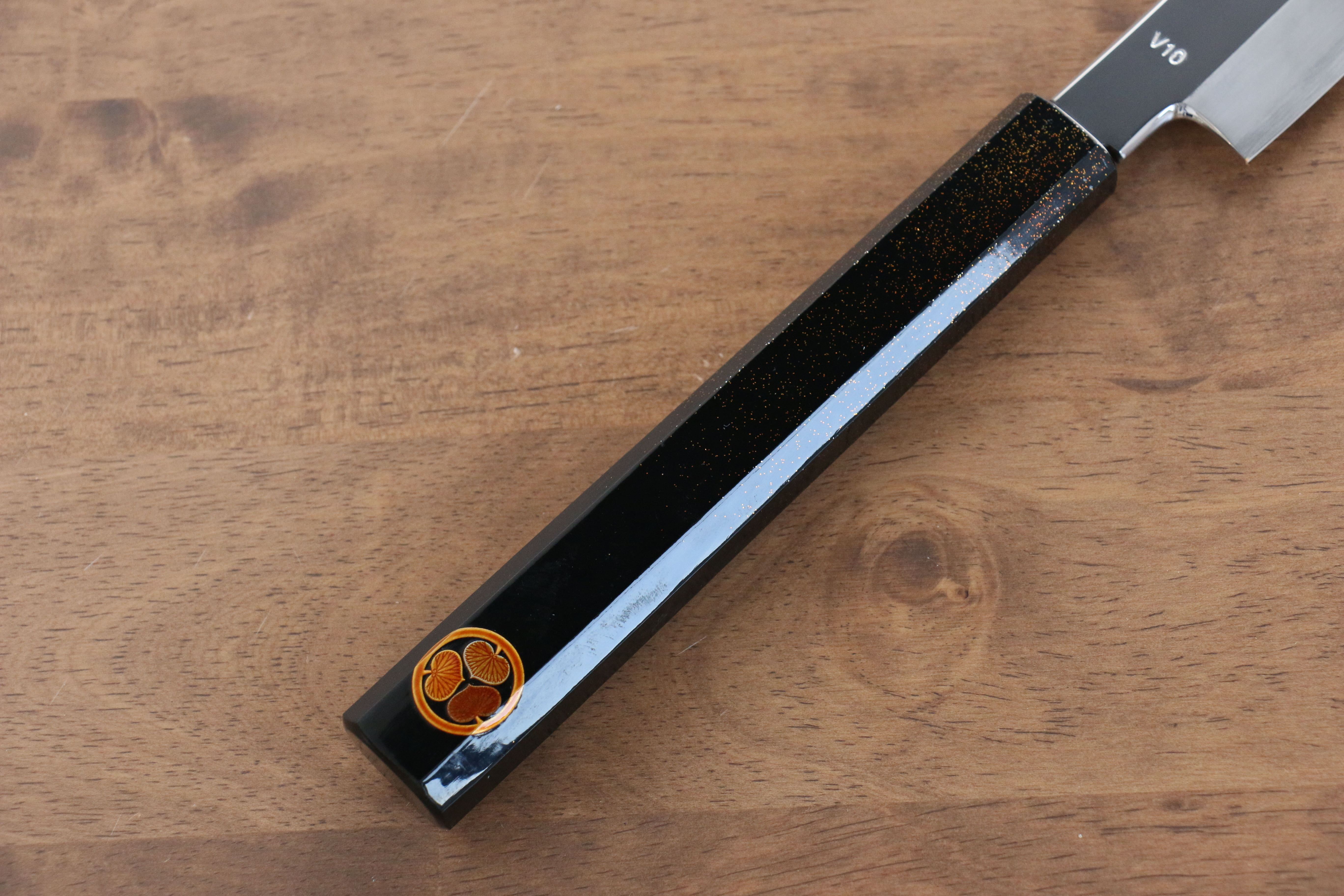 清助 VG10 先丸蛸引 330mm 櫟木漆塗(家紋) 握把 - 清助刃物
