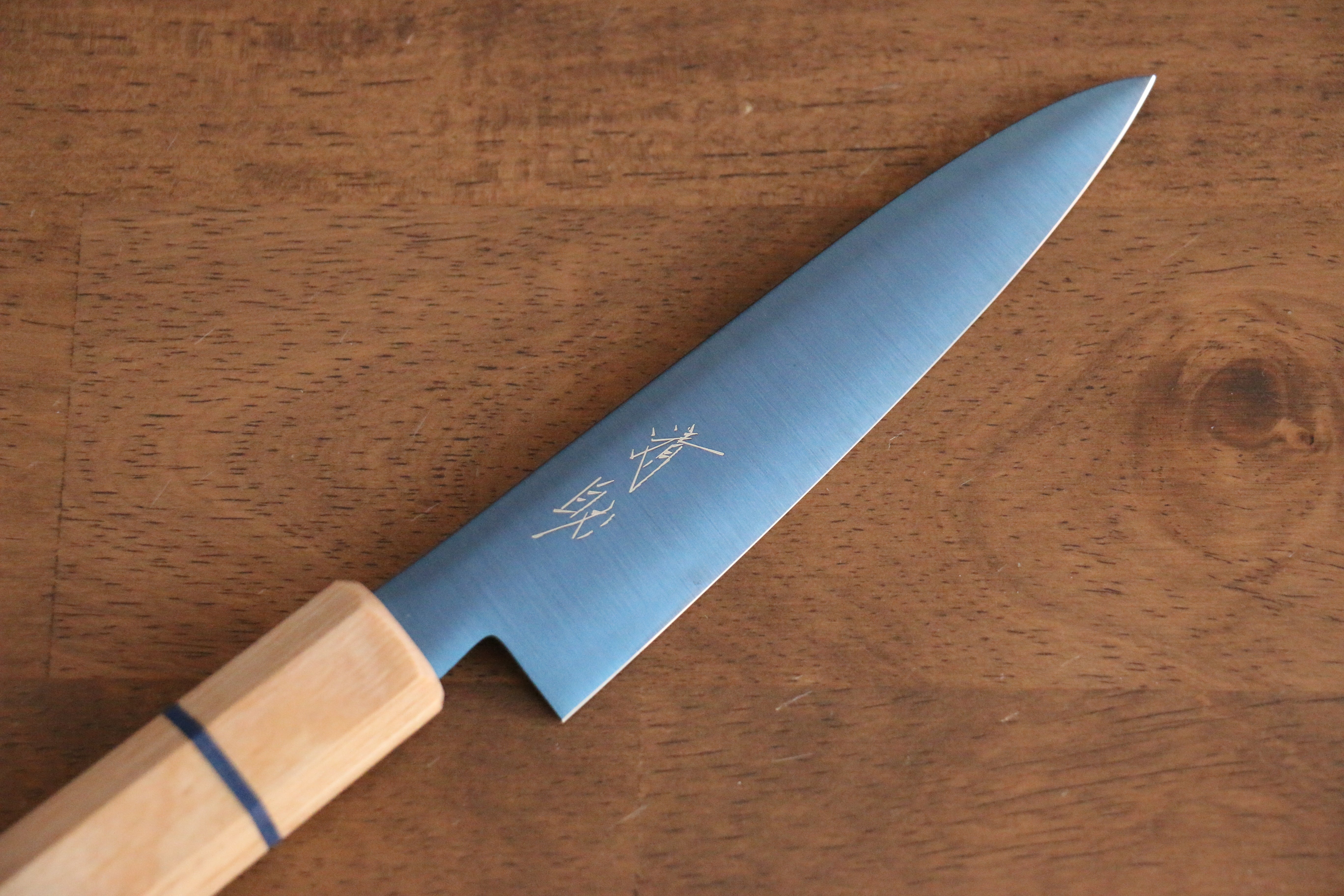 清助 SK-85鋼 離子鍍 多用途小刀 120mm 白木 握把 - 清助刃物