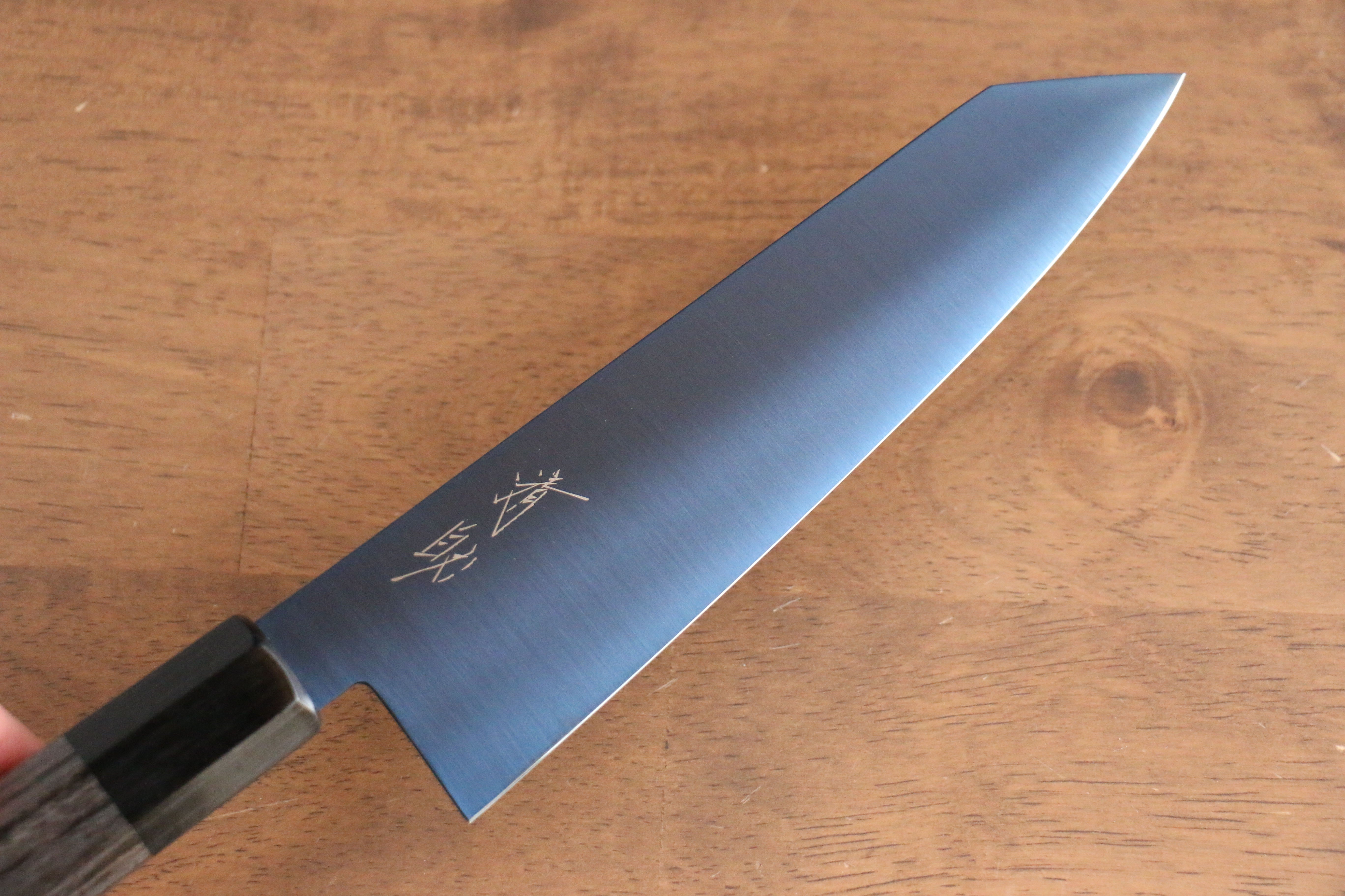 清助 SK-85鋼 離子鍍 切付三德刀 180mm 灰色合成木 握把 - 清助刃物