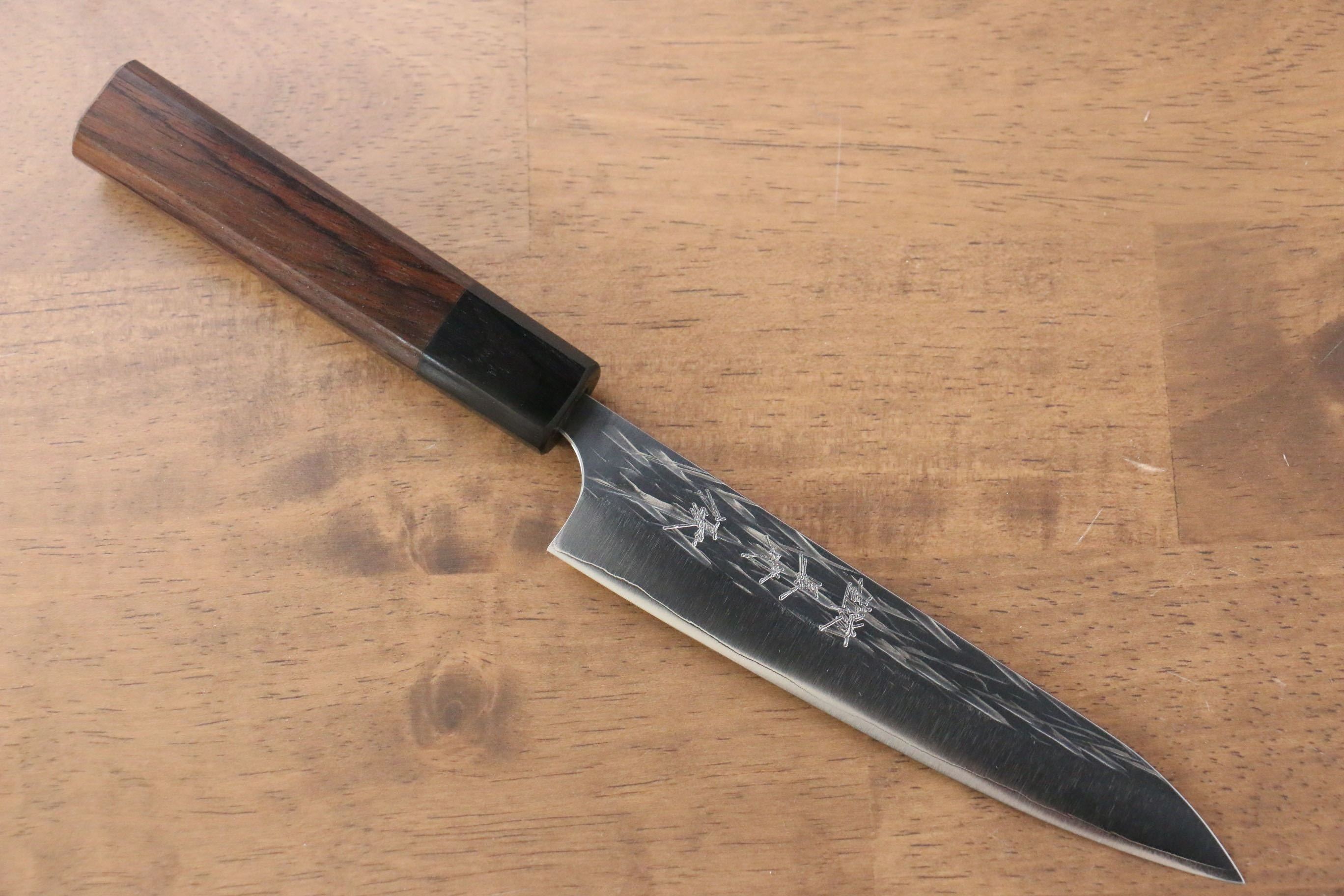 黑崎 優 樹冰 SG2 鎚目 多用途小刀 150mm 紫檀木 握把 - 清助刃物
