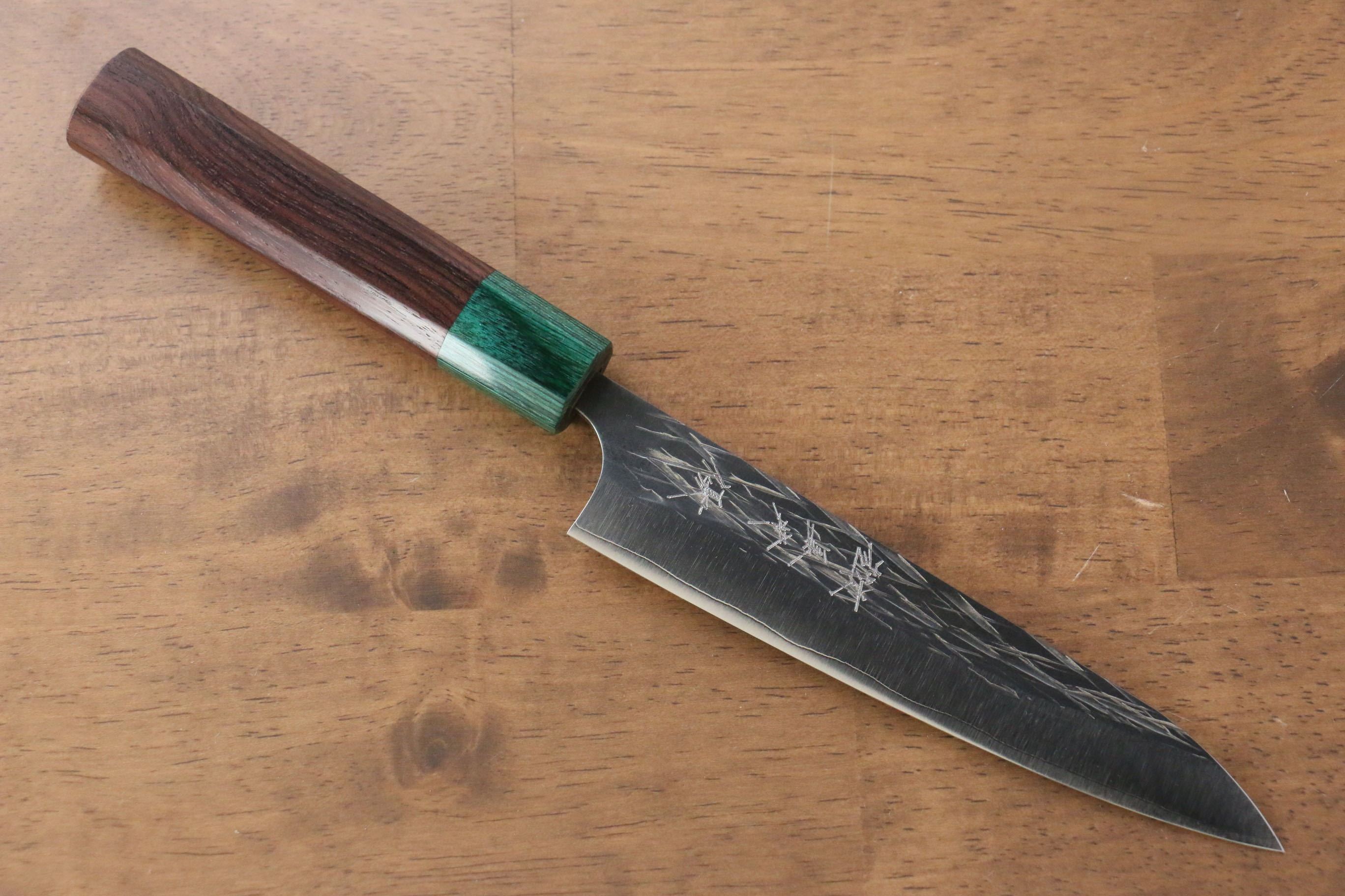 黑崎 優 樹冰 SG2 鎚目 多用途小刀 150mm 紫檀木 握把 - 清助刃物