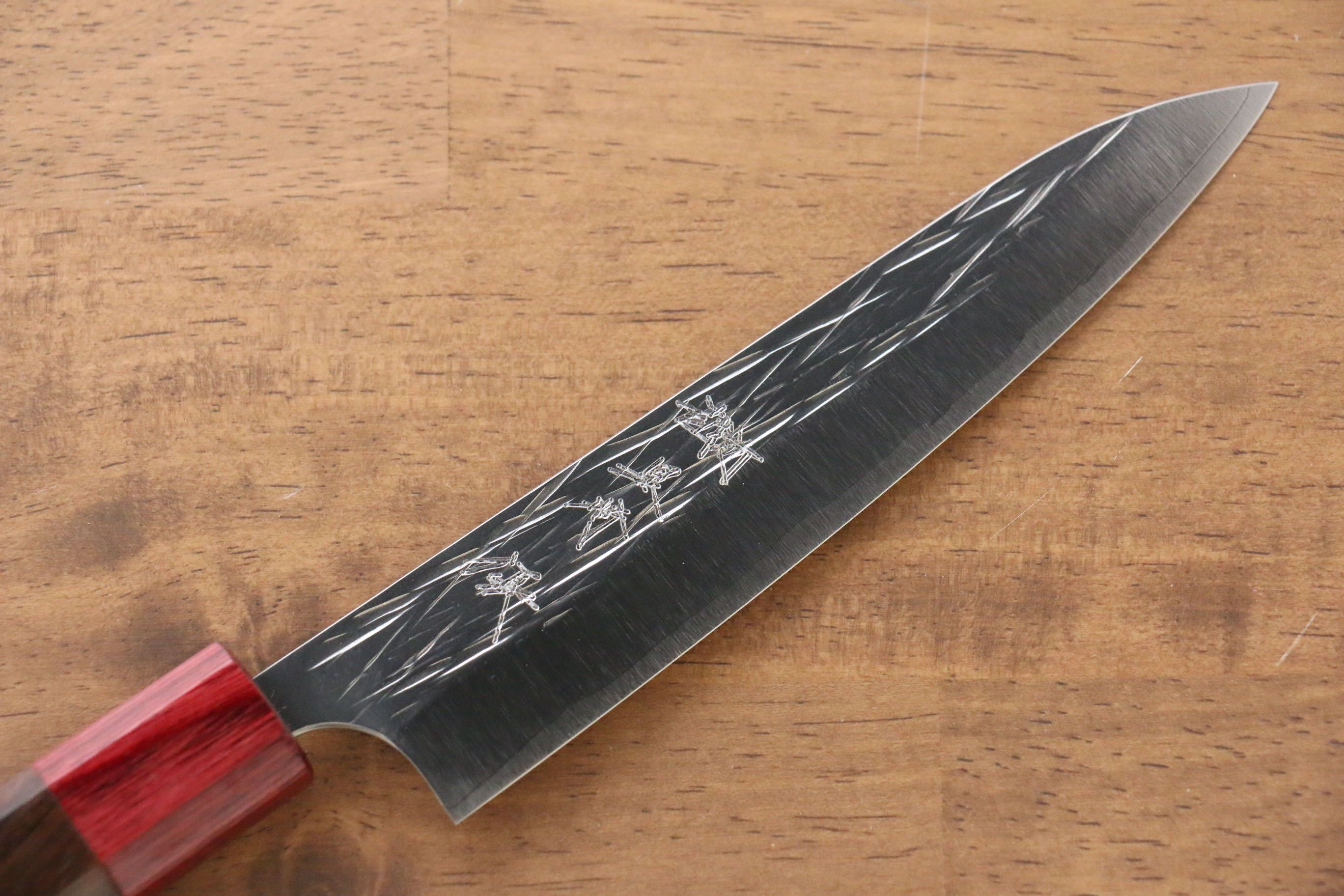 黑崎 優 樹冰 SG2 鎚目 多用途小刀 150mm 紫檀木(口輪:紅合成木) 握把 - 清助刃物